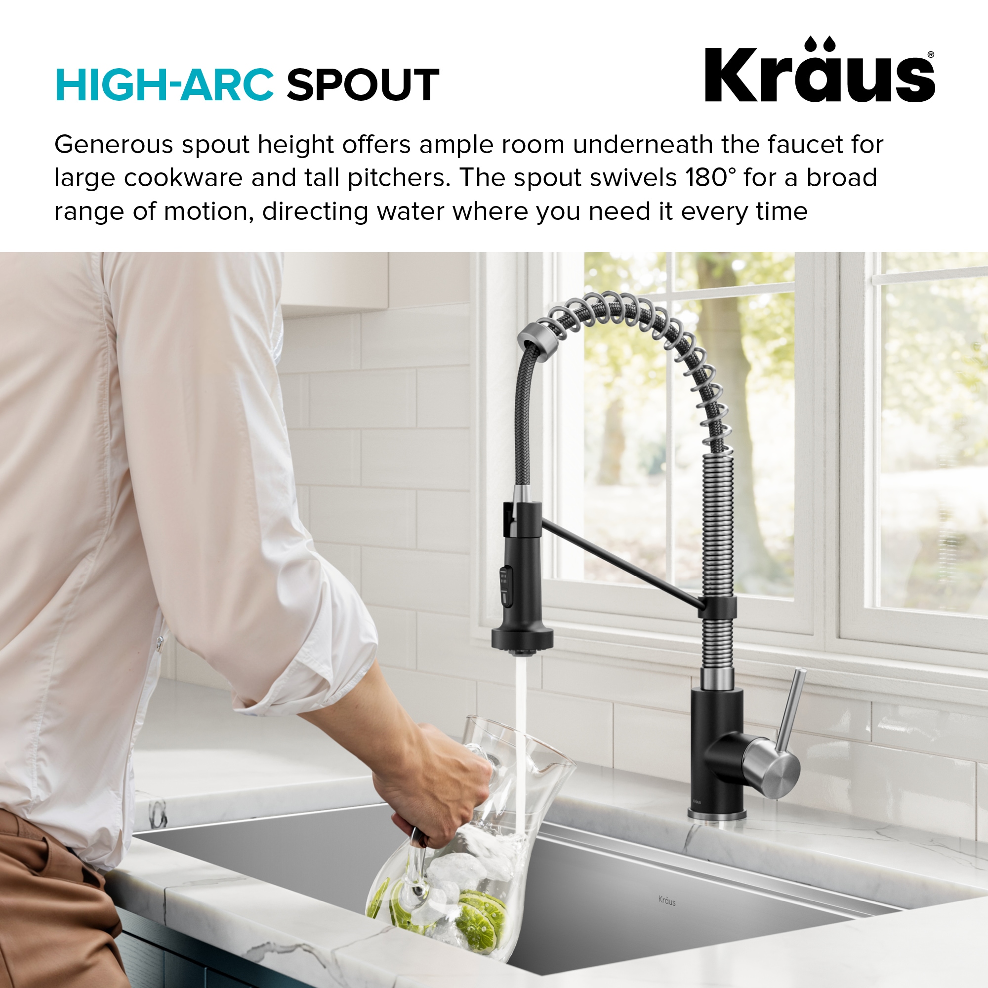 Kraus KPF-1610SSMB Kitchen-Faucets - View #8