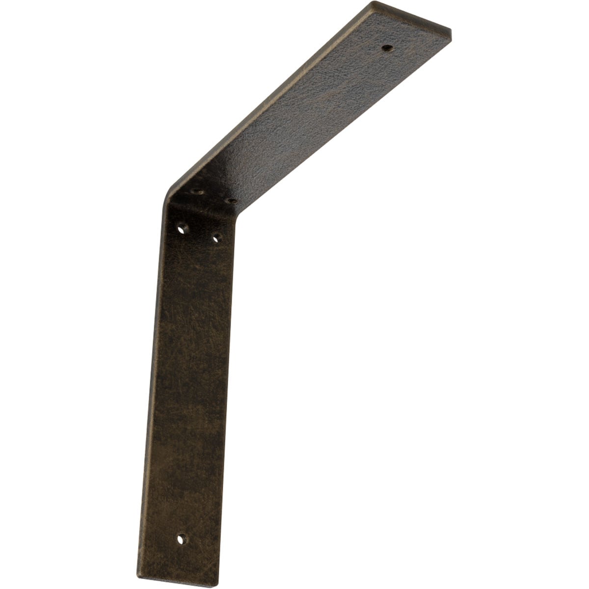 Ekena Millwork BKTM02X10X10HAAPG Hamilton 10-in x 2-in x 10-in Antique gold Steel Mounting bracket
