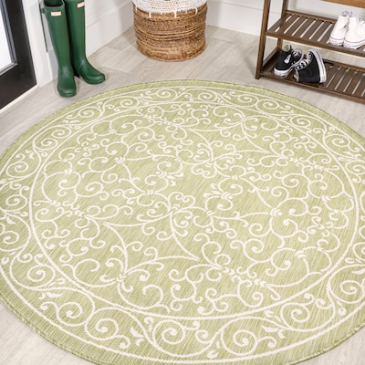 Round Indoor Outdoor Rugs At Com, How To Measure A Round Area Rug