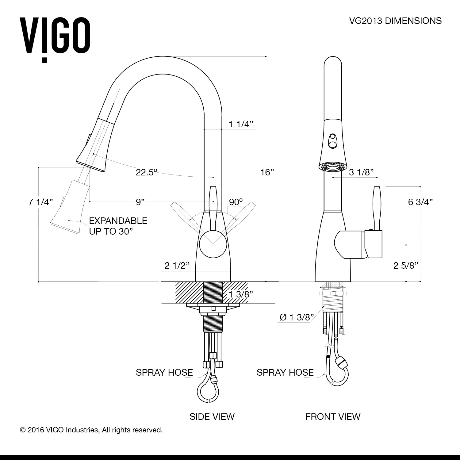 VIGO VG02013STK2 Kitchen-Faucets - View #9