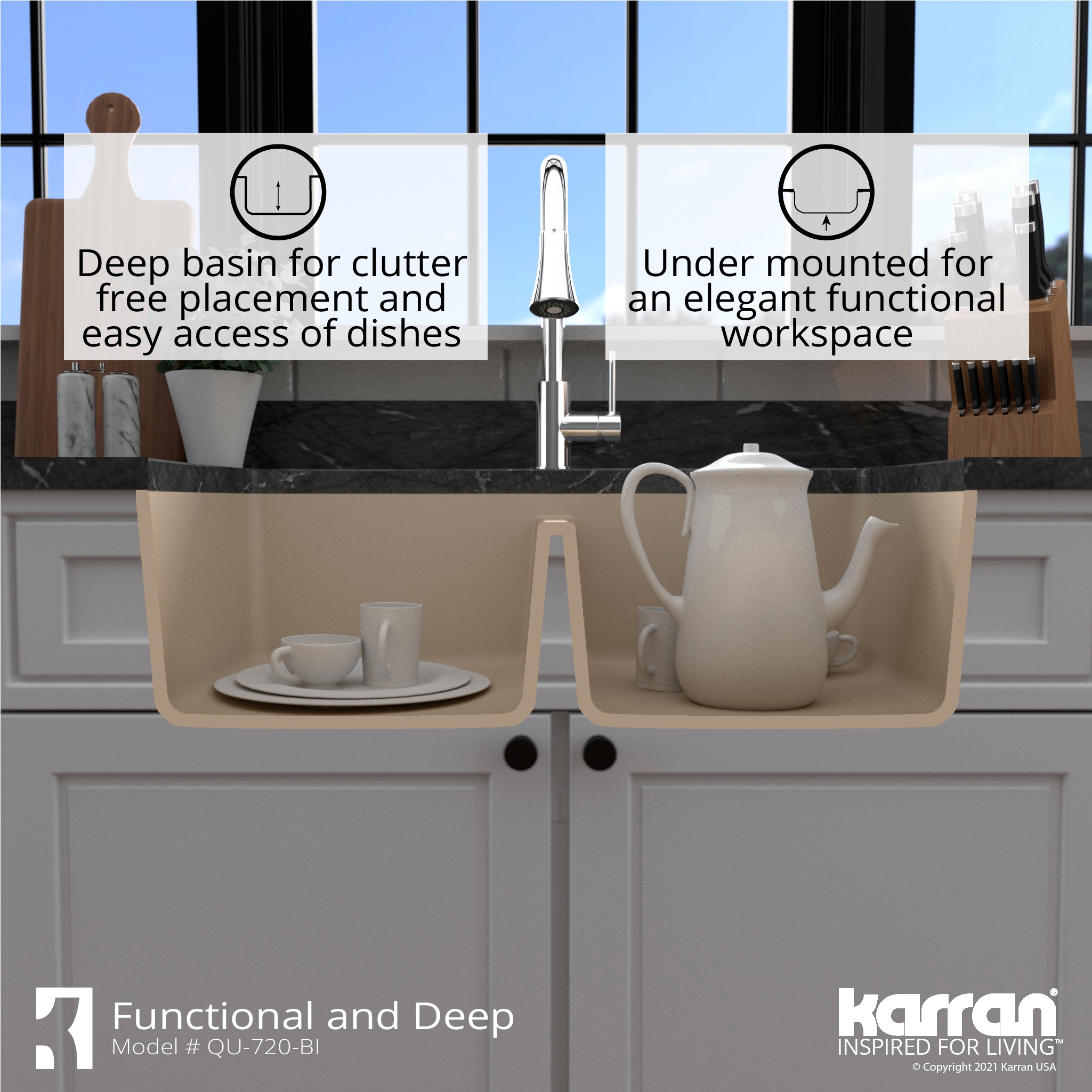 Karran QU-720-BI-PK1 Kitchen-Sinks - View #10