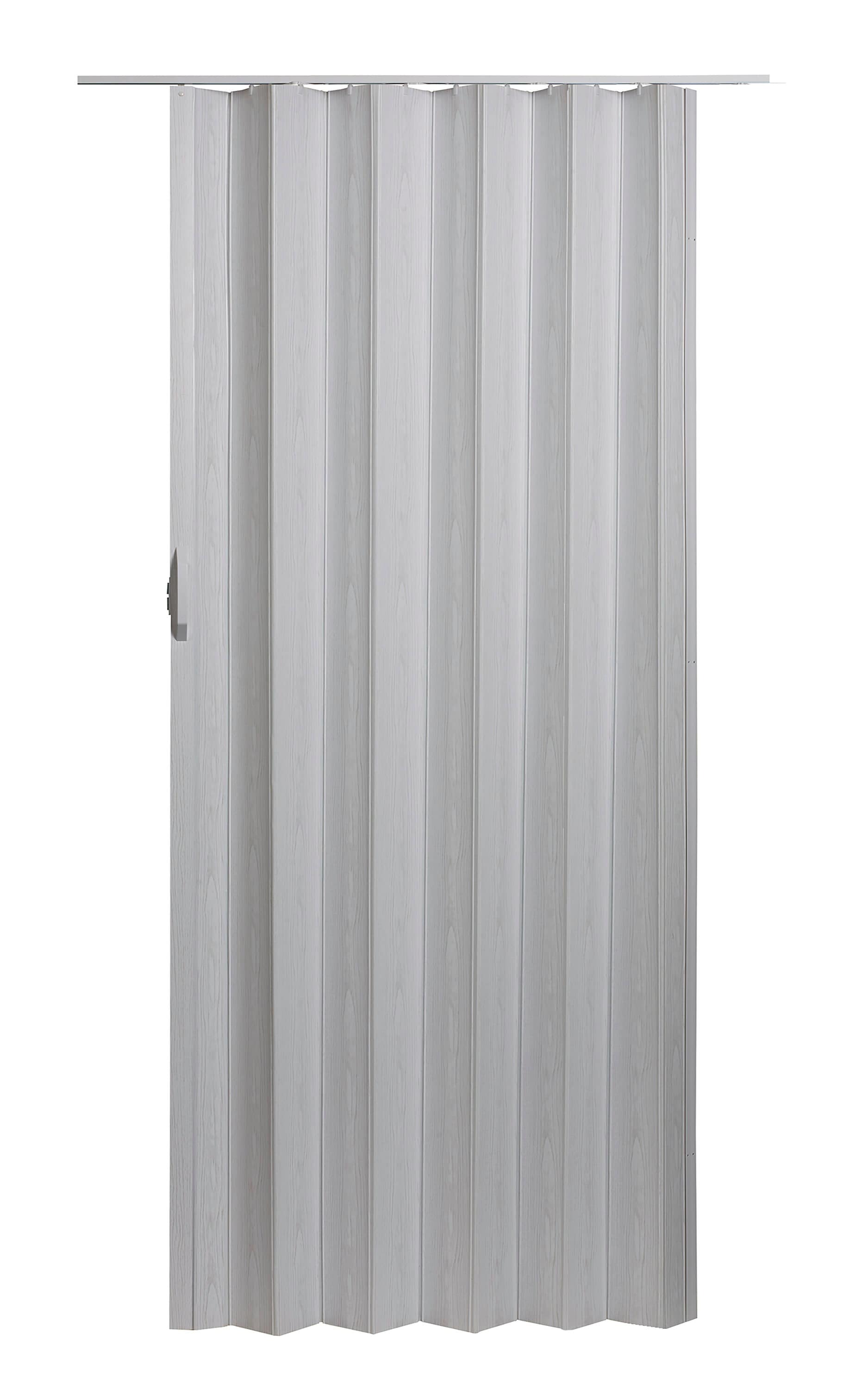 Spectrum VS3280ML Via 36-in x 80-in Universal Handing White Mist Vinyl Accordion Door ( Hardware Included )