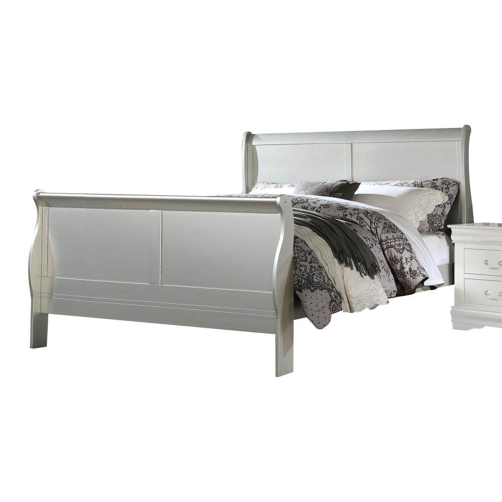 Louis Philippe III Bookcase Bedroom Set (Platinum) Acme Furniture