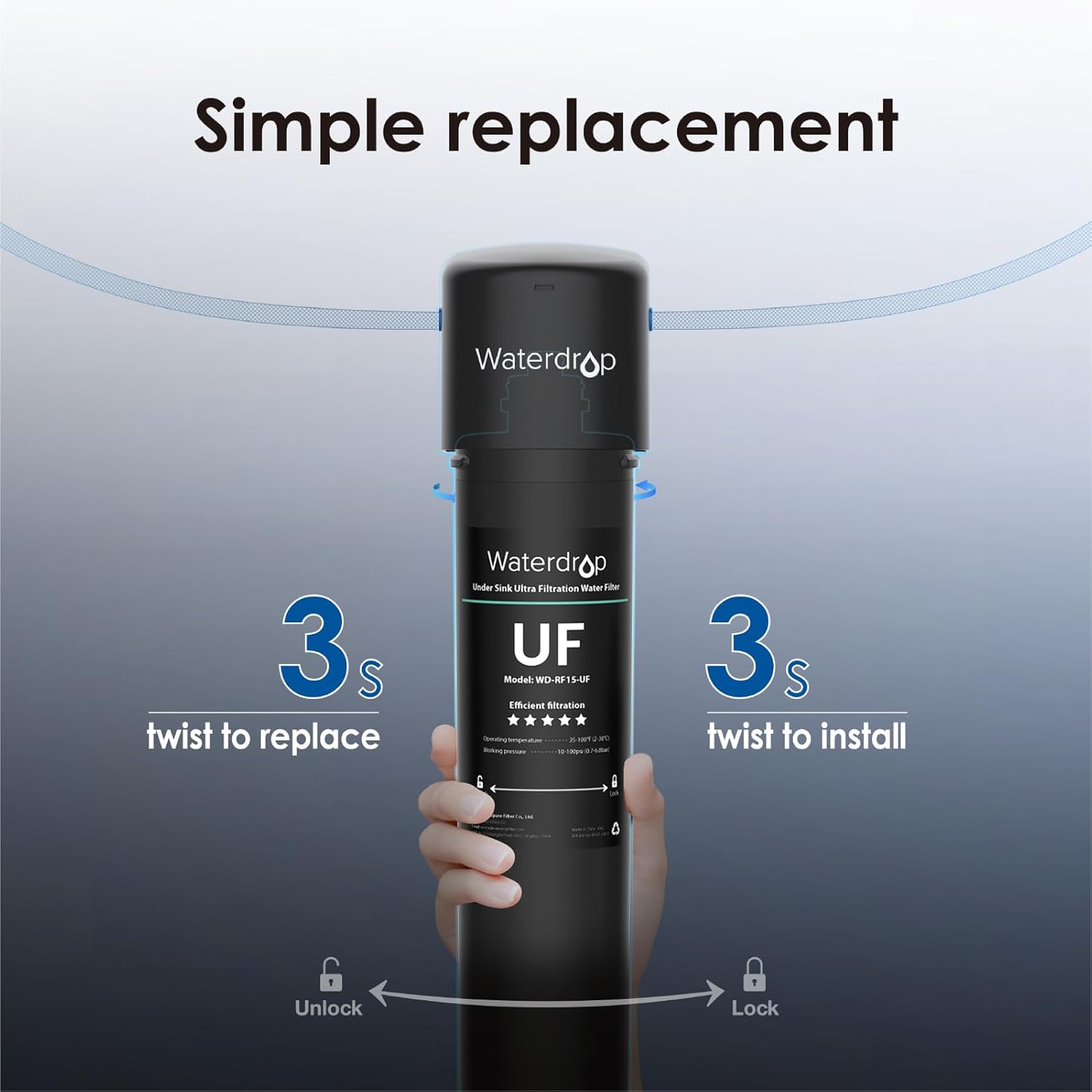 Waterdrop B-WD-RF15-UF Replacement-Water-Filters-Cartridges - View #4
