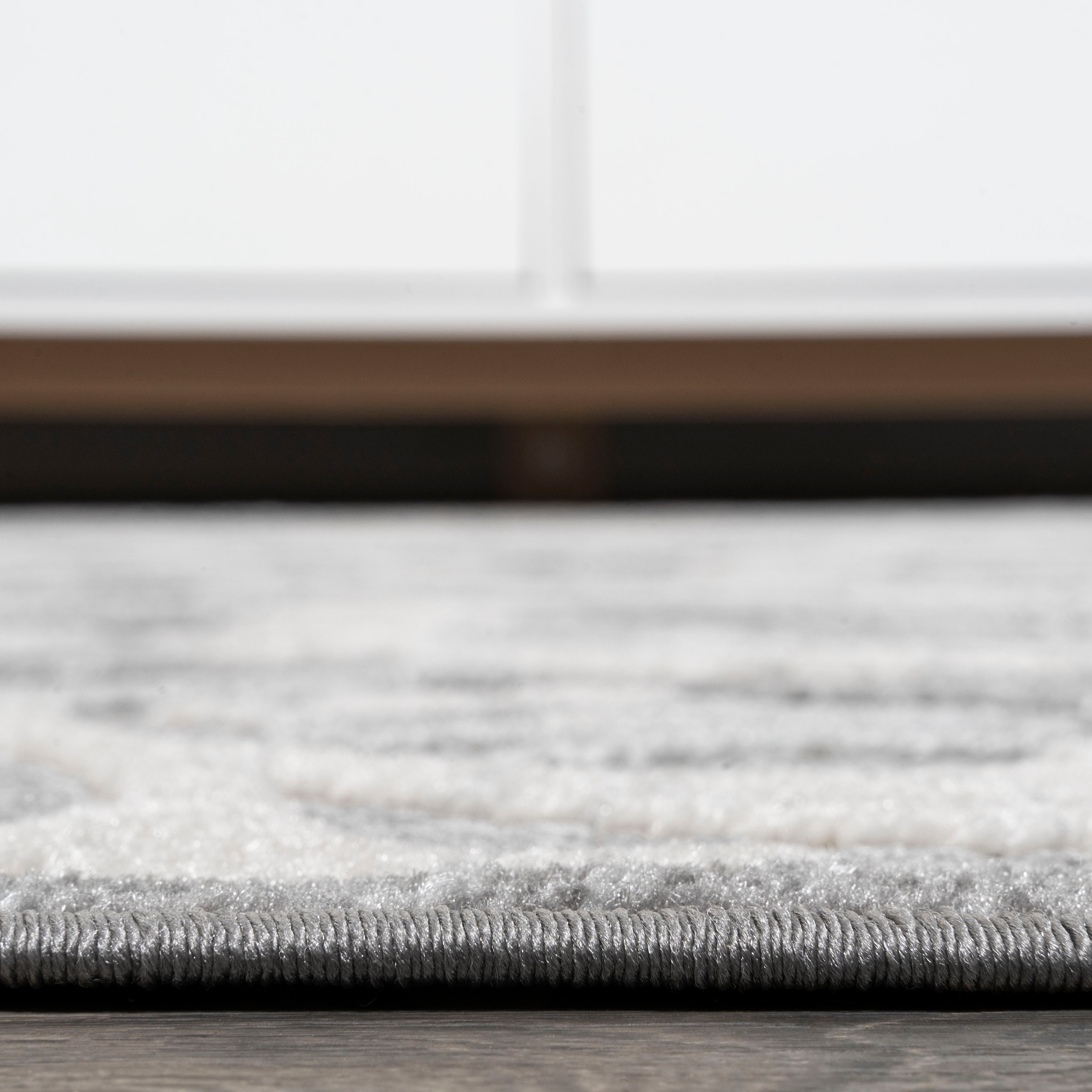 Lucena 8' x 10' Gray Synthetic Medallion Reversible Area Rug