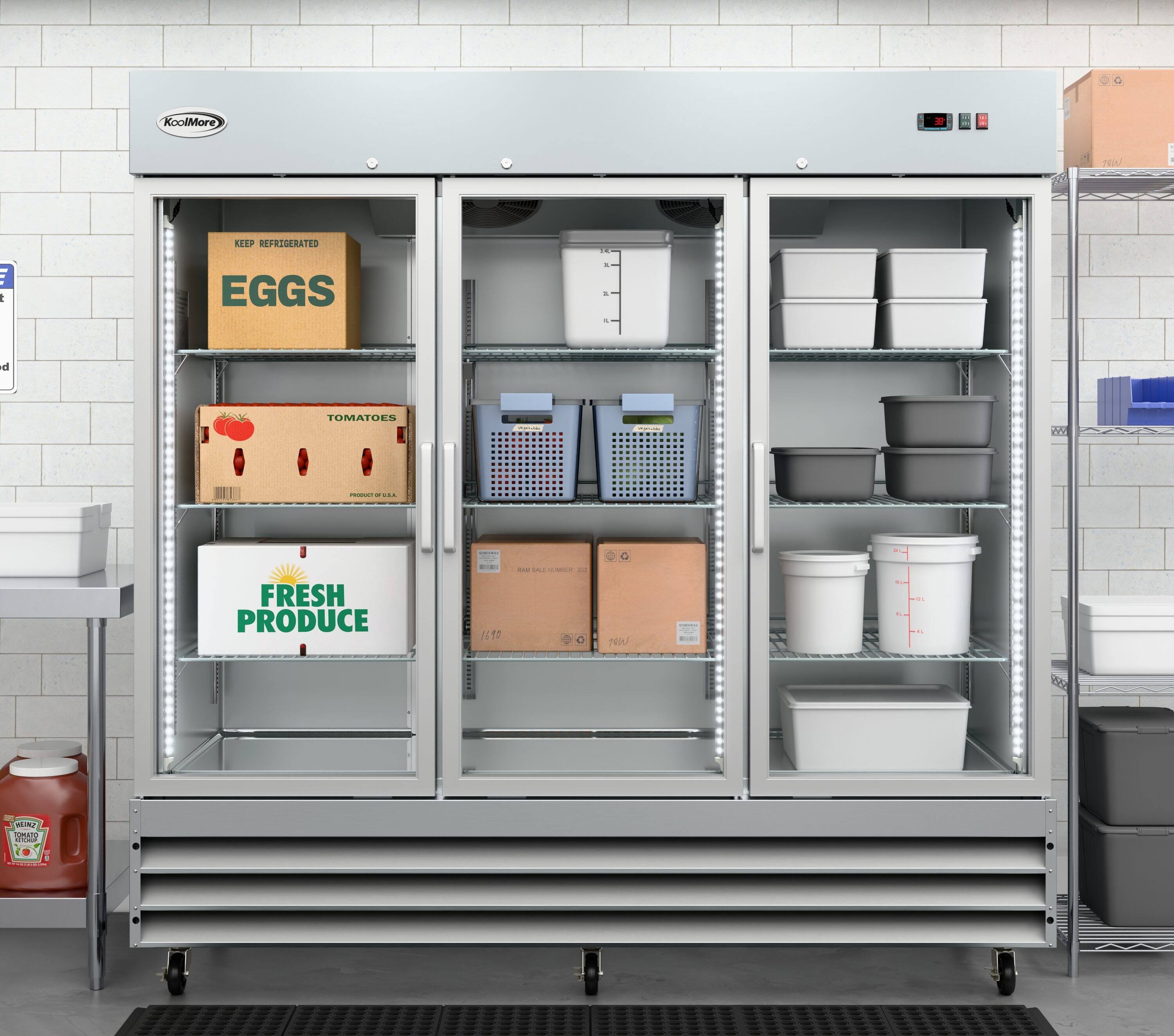 KoolMore R81-3G Commercial-Refrigerators - View #2