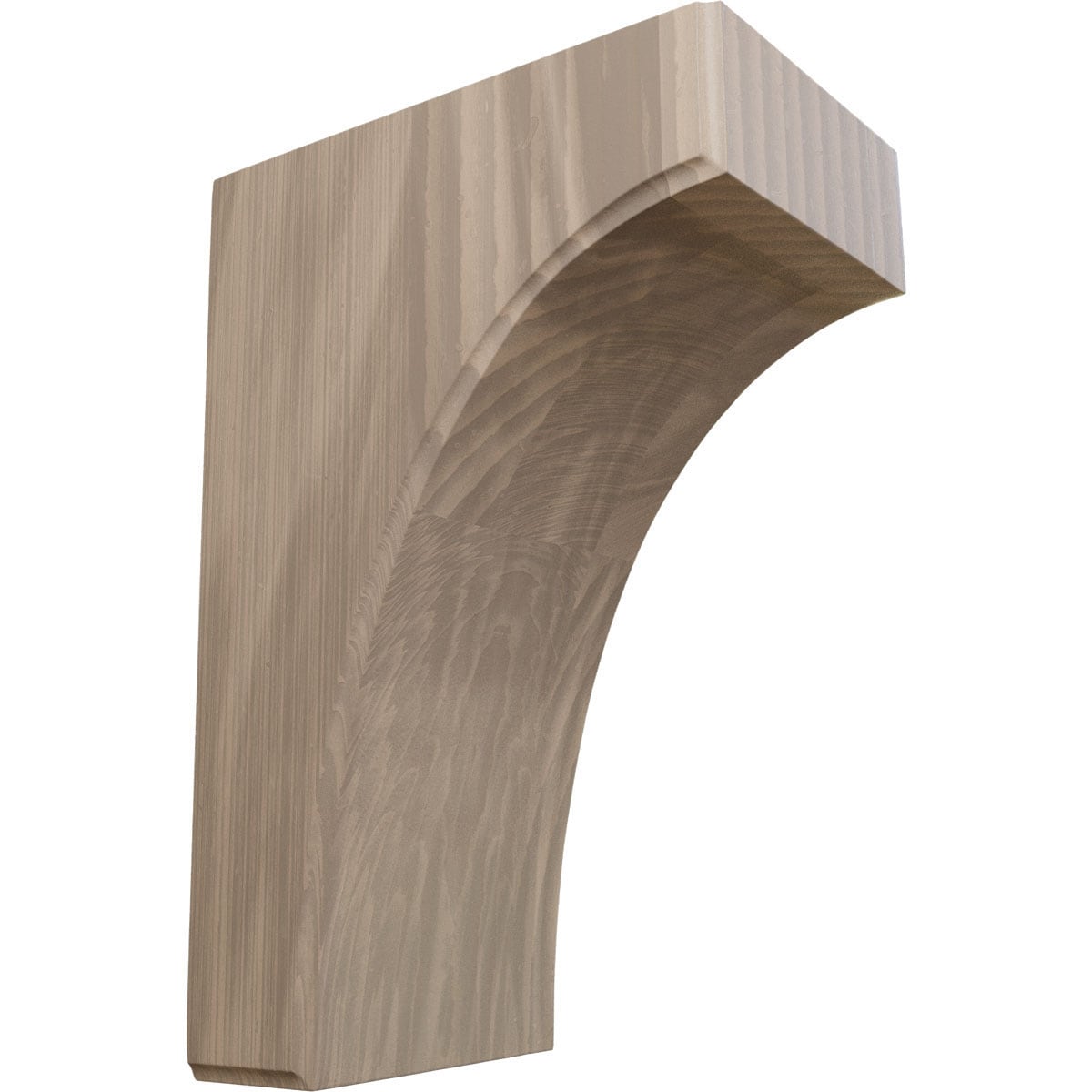 Ekena Millwork BKTW05X08X12CVWA Clarksville 5-1/4-in x 8-in x 12-in Walnut Wood Standard Bracket