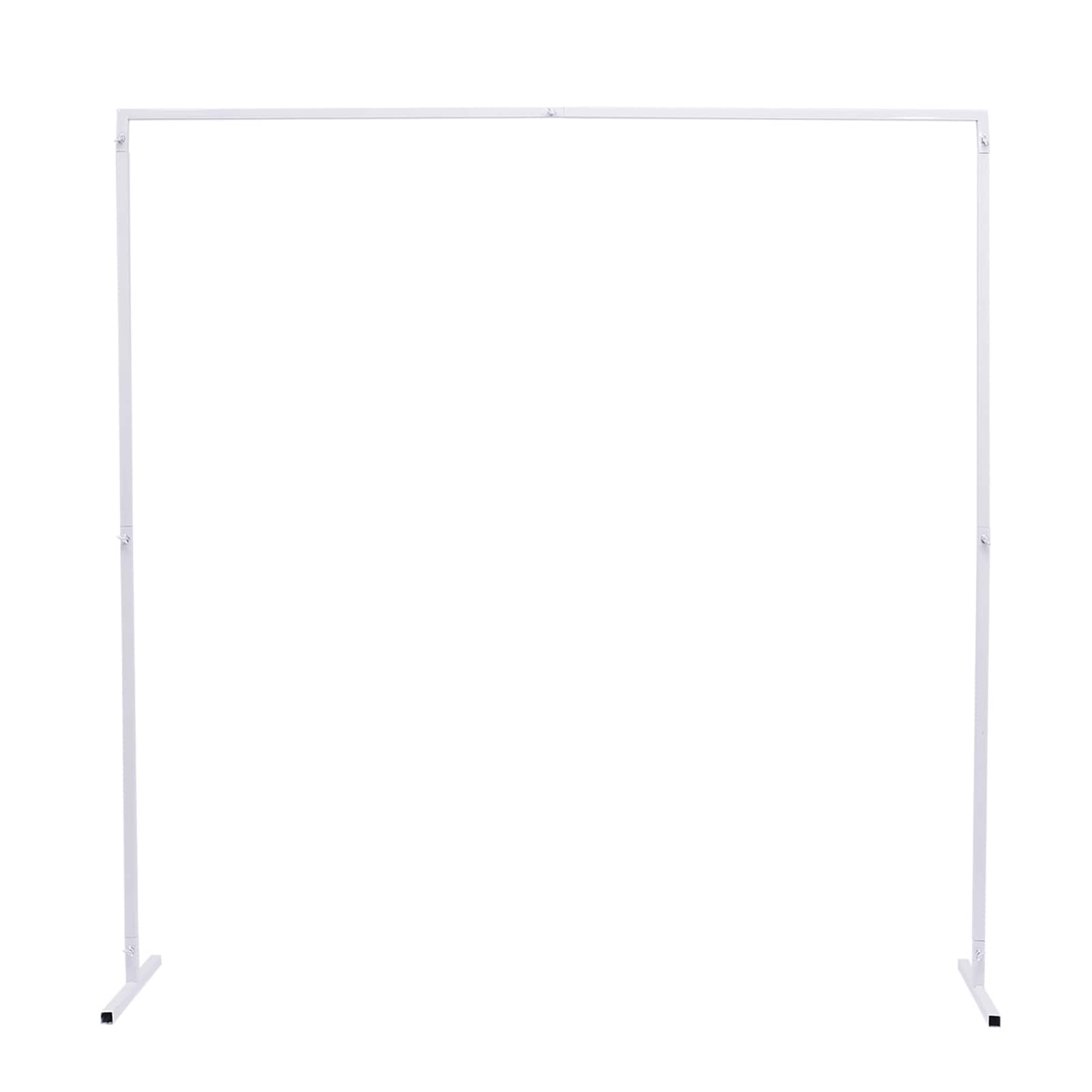 CNCEST DLJHYF-027 6.6-ft W x 6.6-ft H Flat White DIY for Wedding Party Wrought iron Garden Arbor