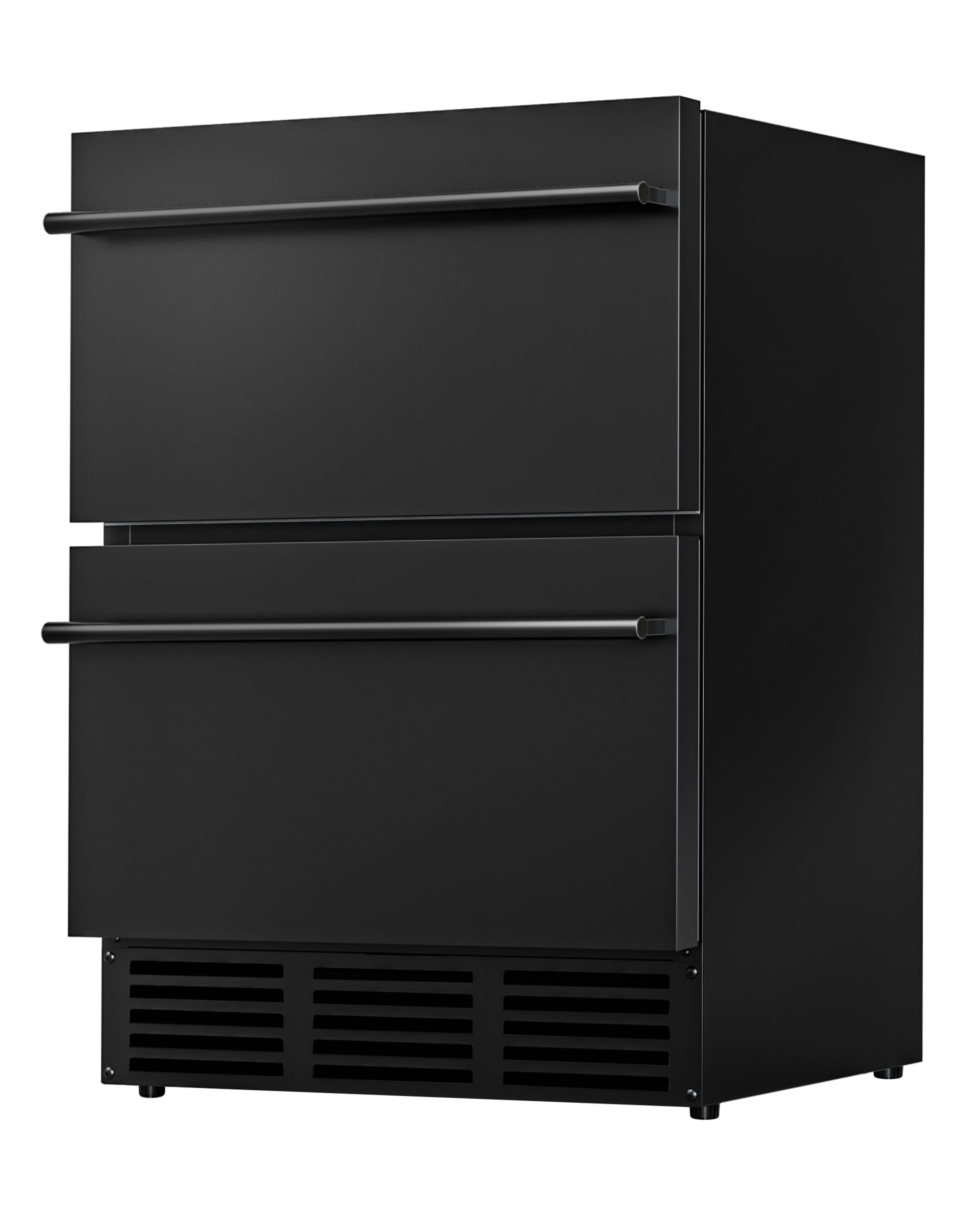 SIMZLIFE BR005-150BL-S-LS-SC  23.4-in 160-Can Capacity Black Built-in/Freestanding Indoor Beverage Refrigerator with Movable Grid Organizer