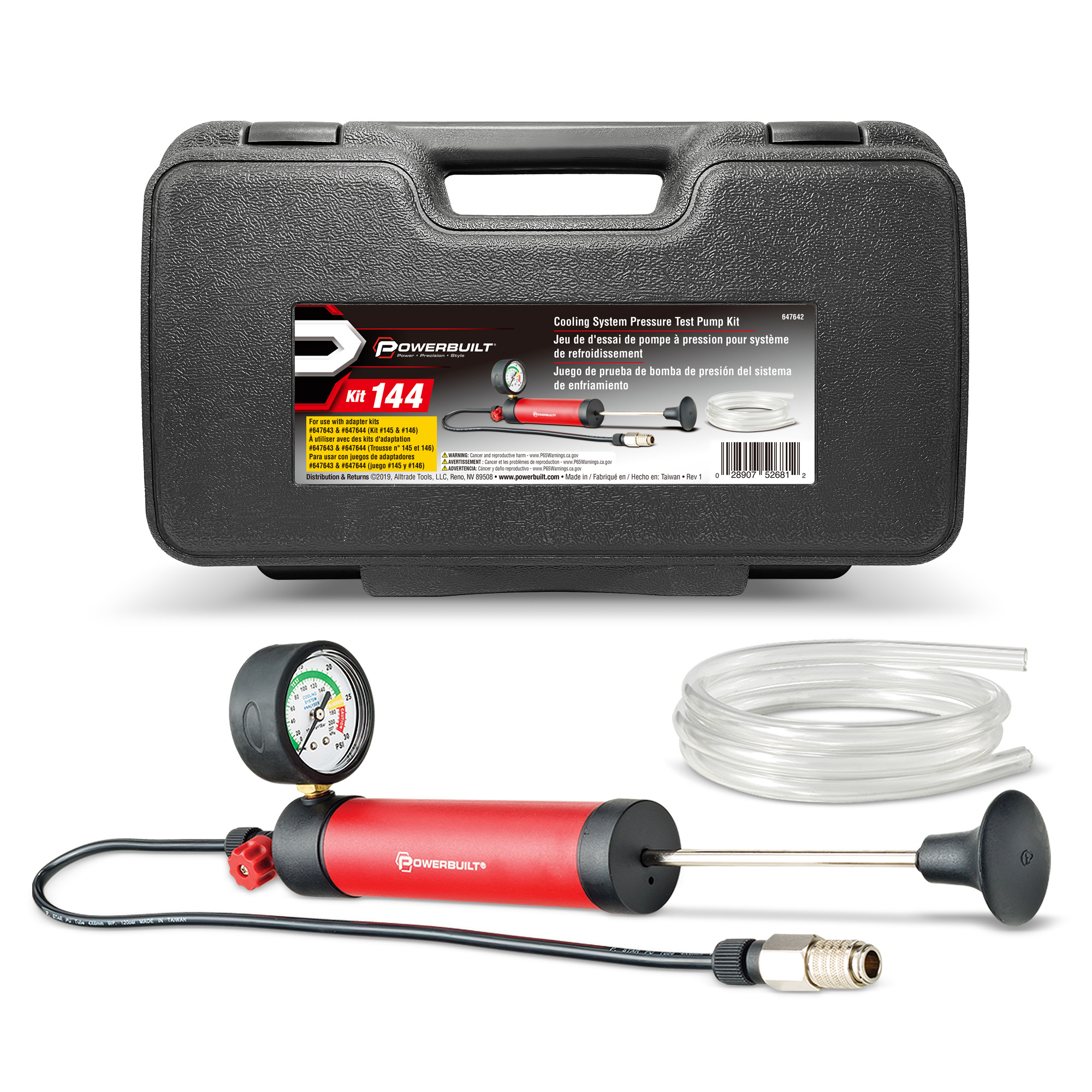 Powerbuilt 647642  Cooling System Pressure Test Pump Kit