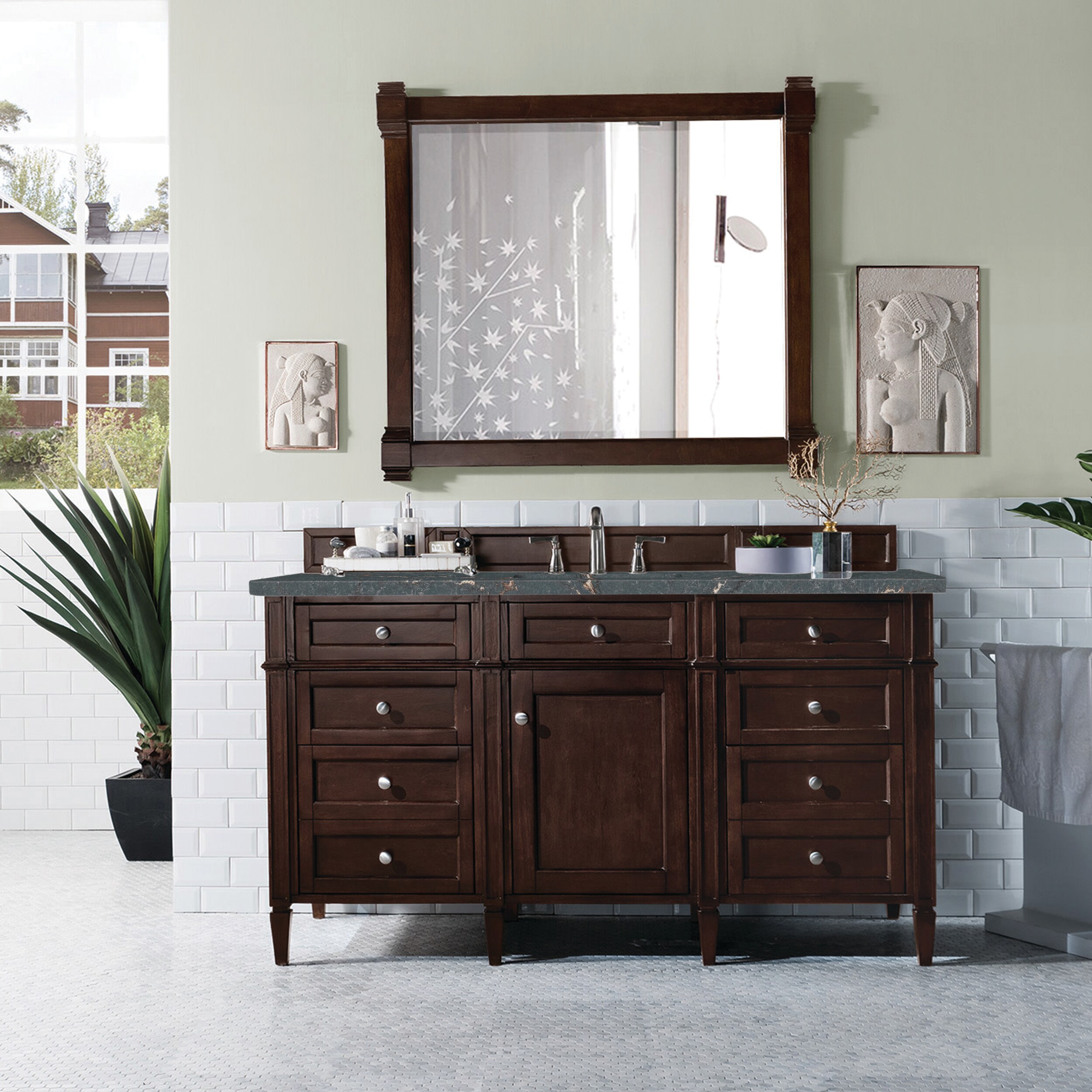 James Martin Vanities 650-V60S-BNM-3PBL Bath-Vanity-Combo - View #2