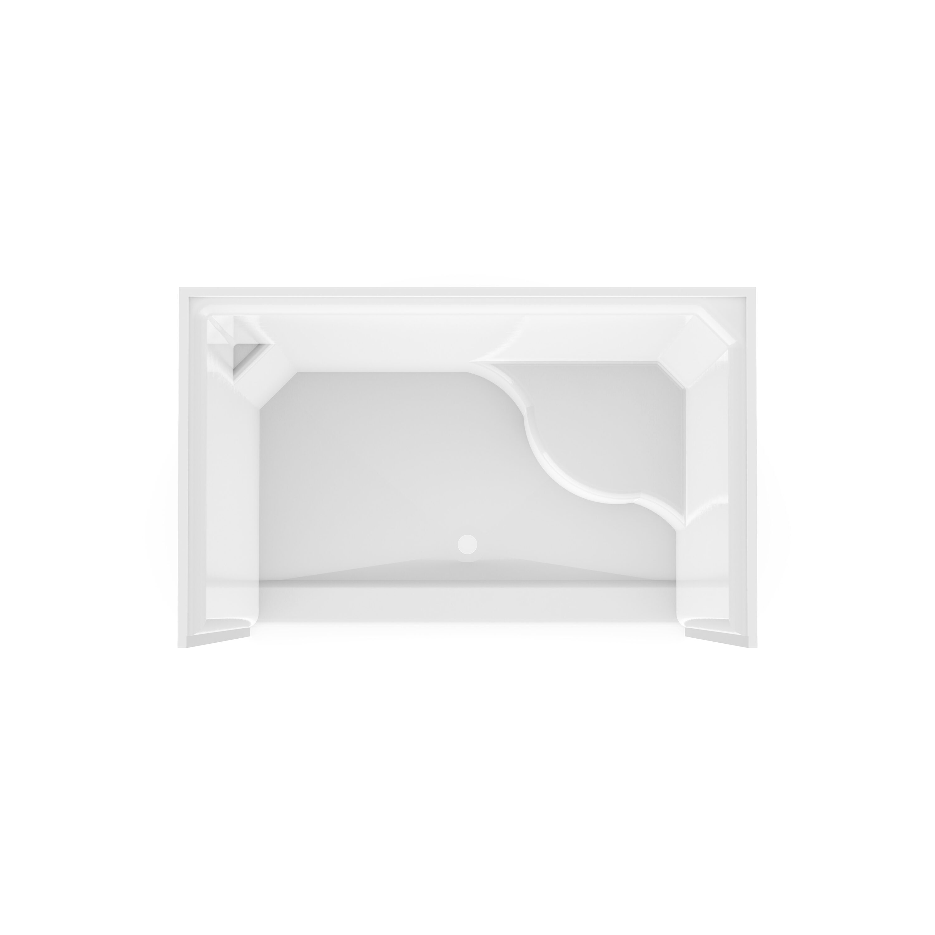 Laurel Mountain LM4829SH1SRWHT Alcove-Shower-Kit - View #5