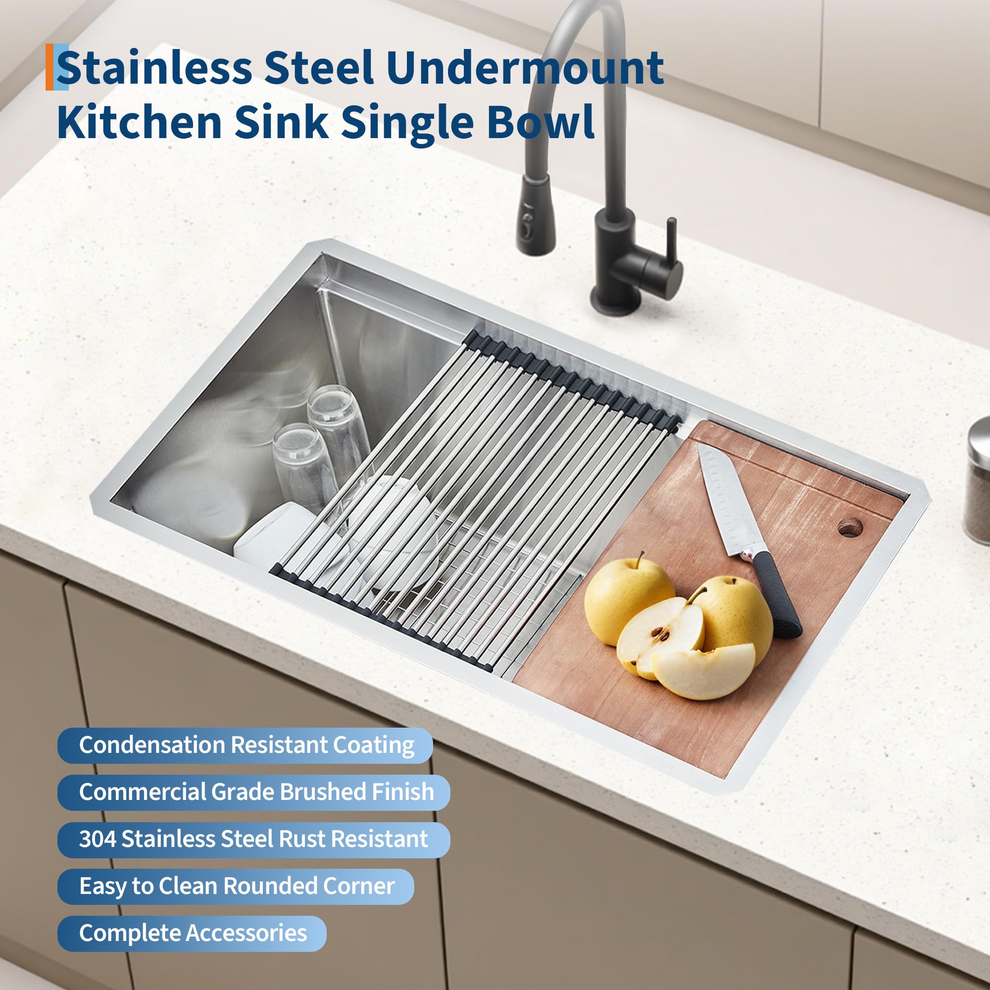 Garvee 26FGS030-148 Kitchen-Sinks - View #3