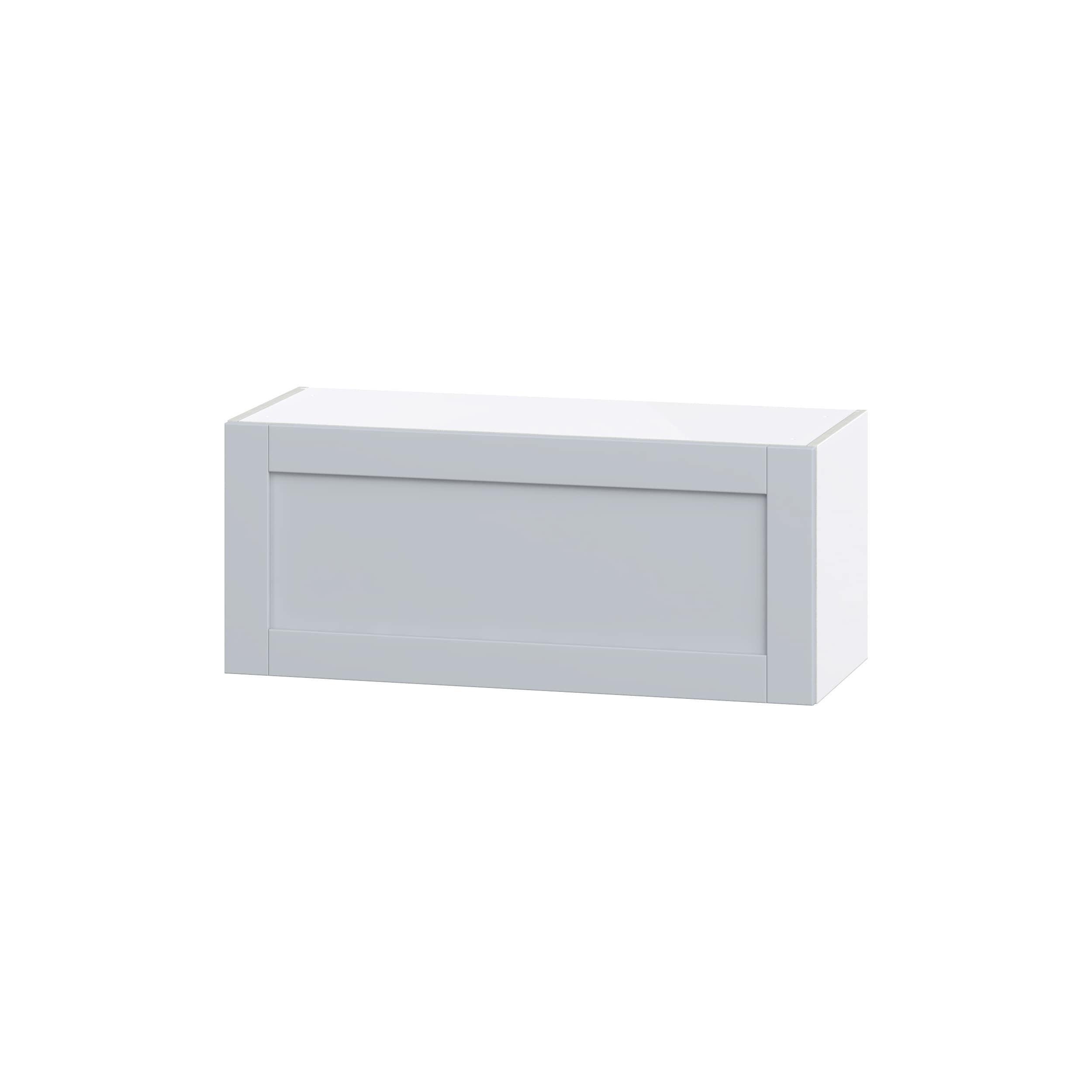 Hugo&Borg Charlesberg 36-in W x 30-in H x 14-in D Gray Wall Fully Assembled Cabinet (Flat Panel Shaker Door Style)