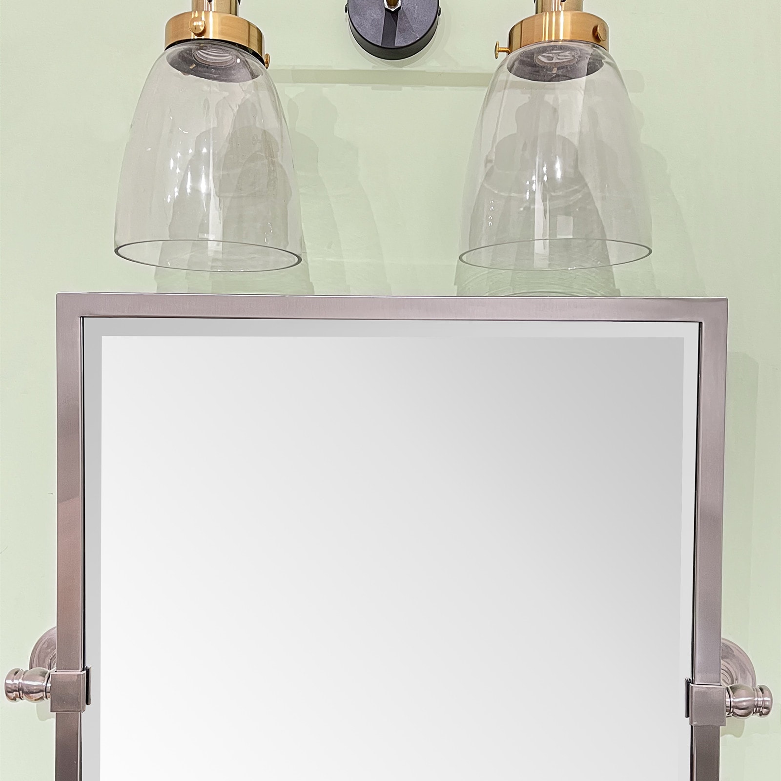 TEHOME Blakley 20-in X 24-in Tilting Bathroom Vanity Mirror (Brushed ...