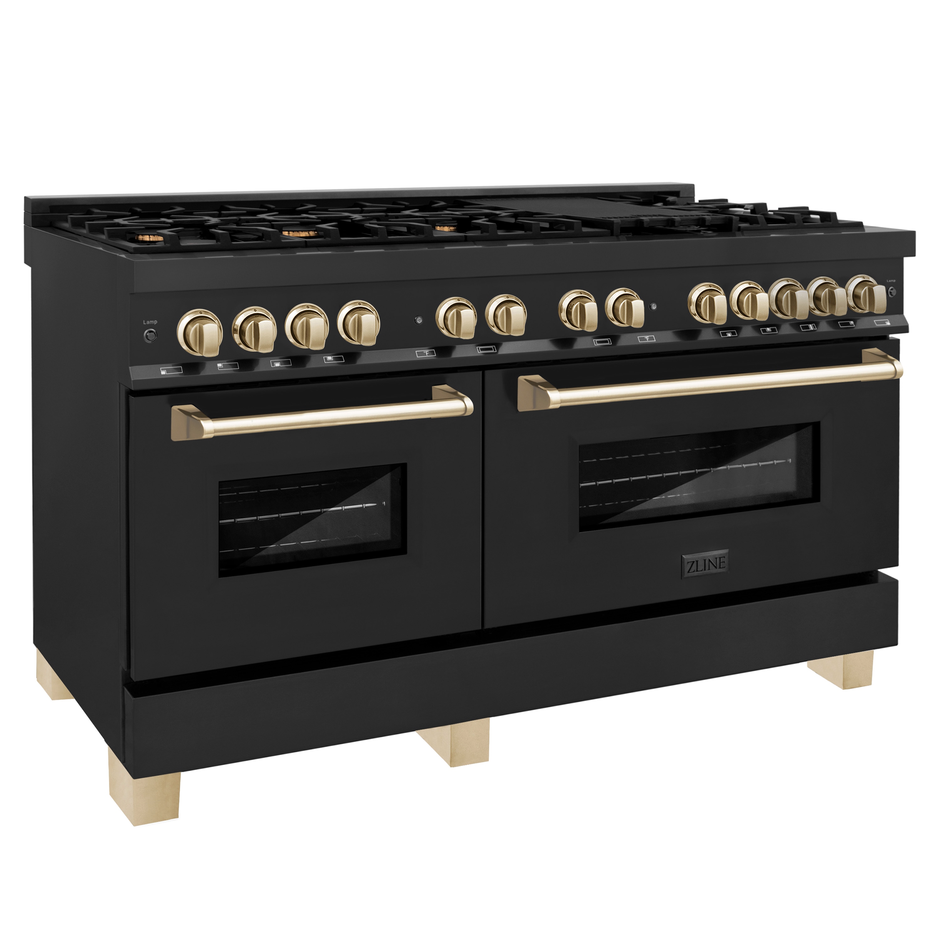 ZLINE KITCHEN & BATH RABZ-60-G Double-Dual-Fuel-Ranges - View #2