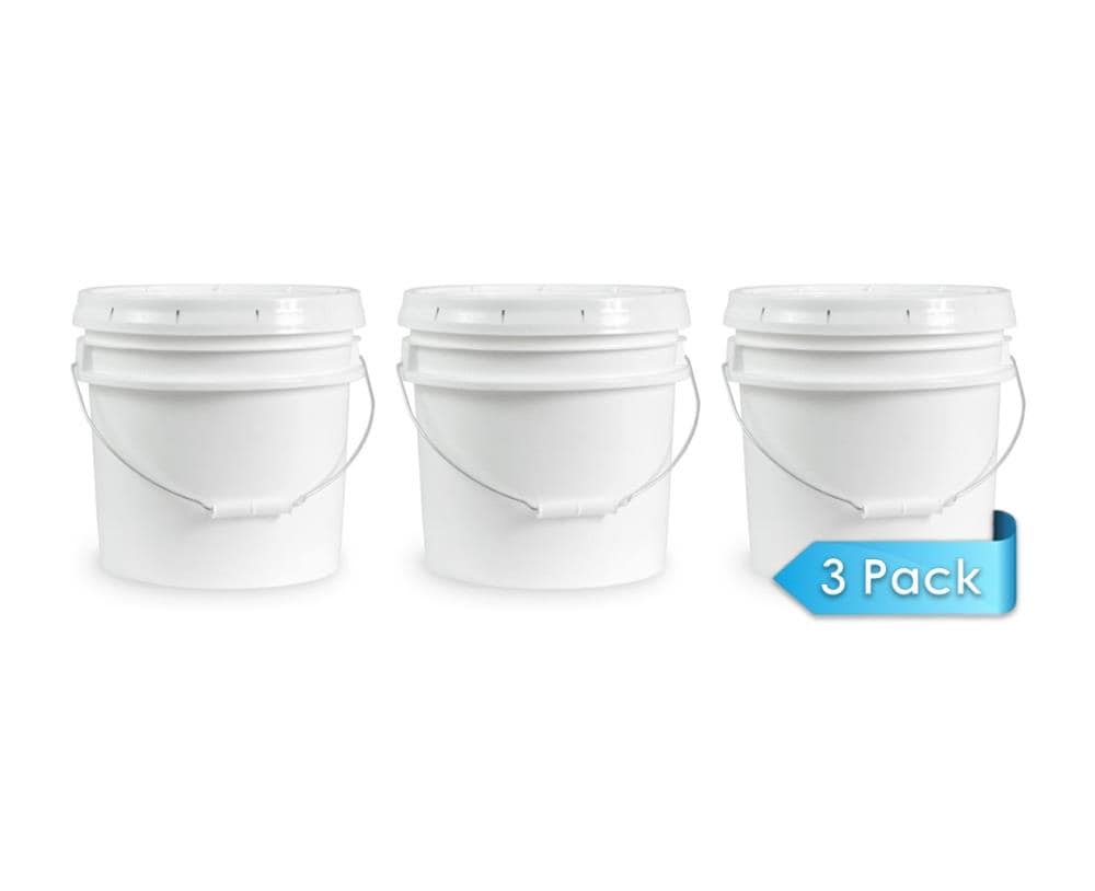 ePackageSupply 3.5-Gallon Food-Grade Plastic General Bucket (3-Pack) at