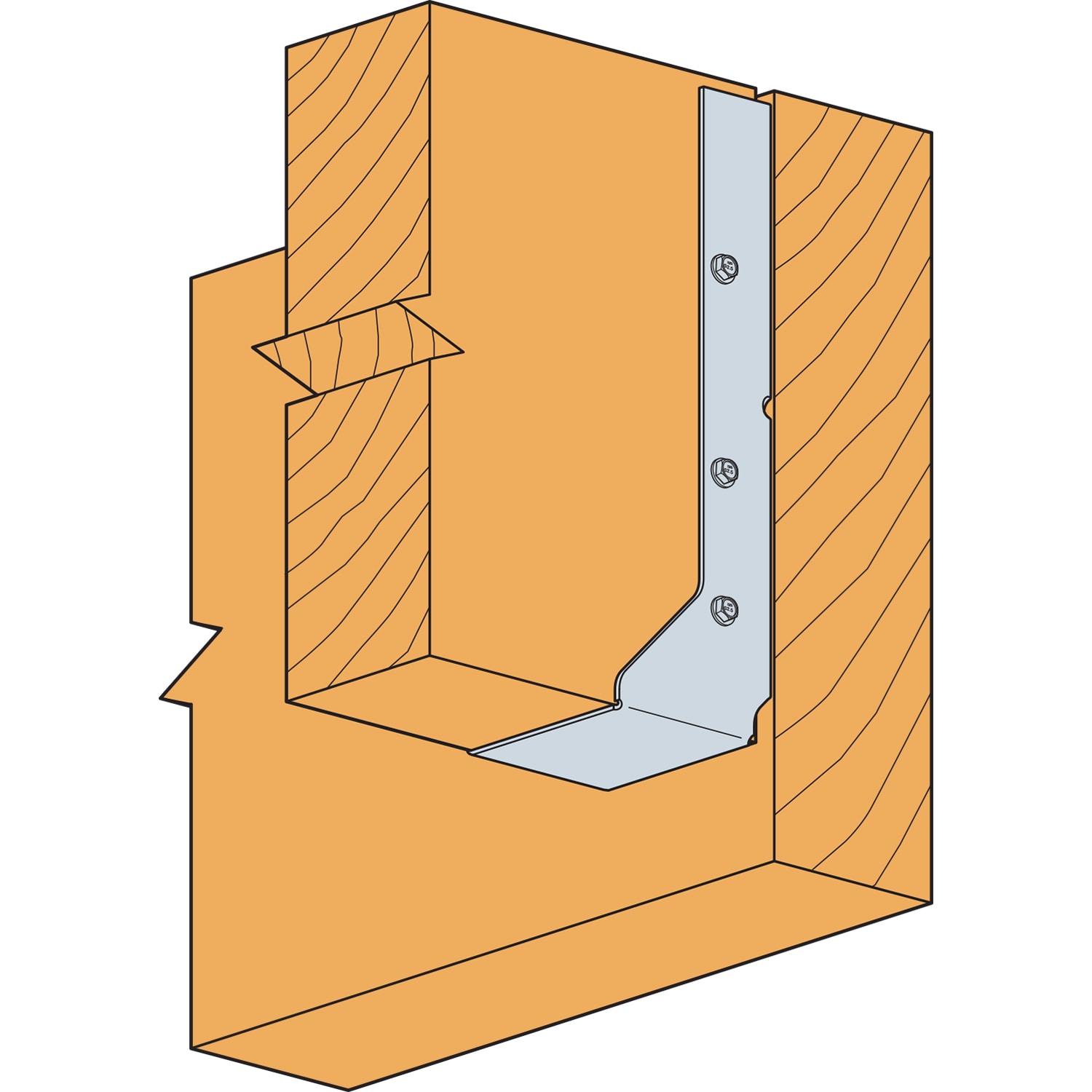 Simpson Strong-Tie HUCQ412-SDS Joist-Hangers - View #2