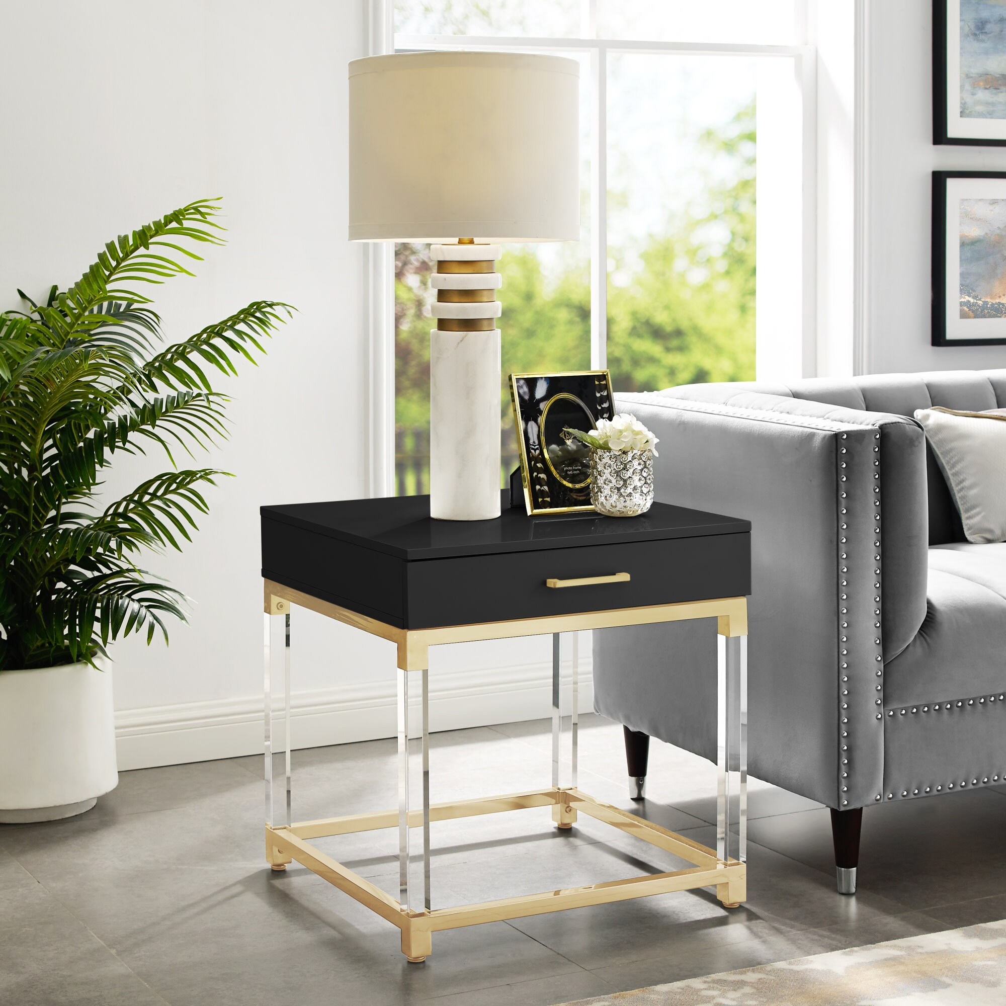 Inspired Home ET159-09BK-LS End-Tables - View #2