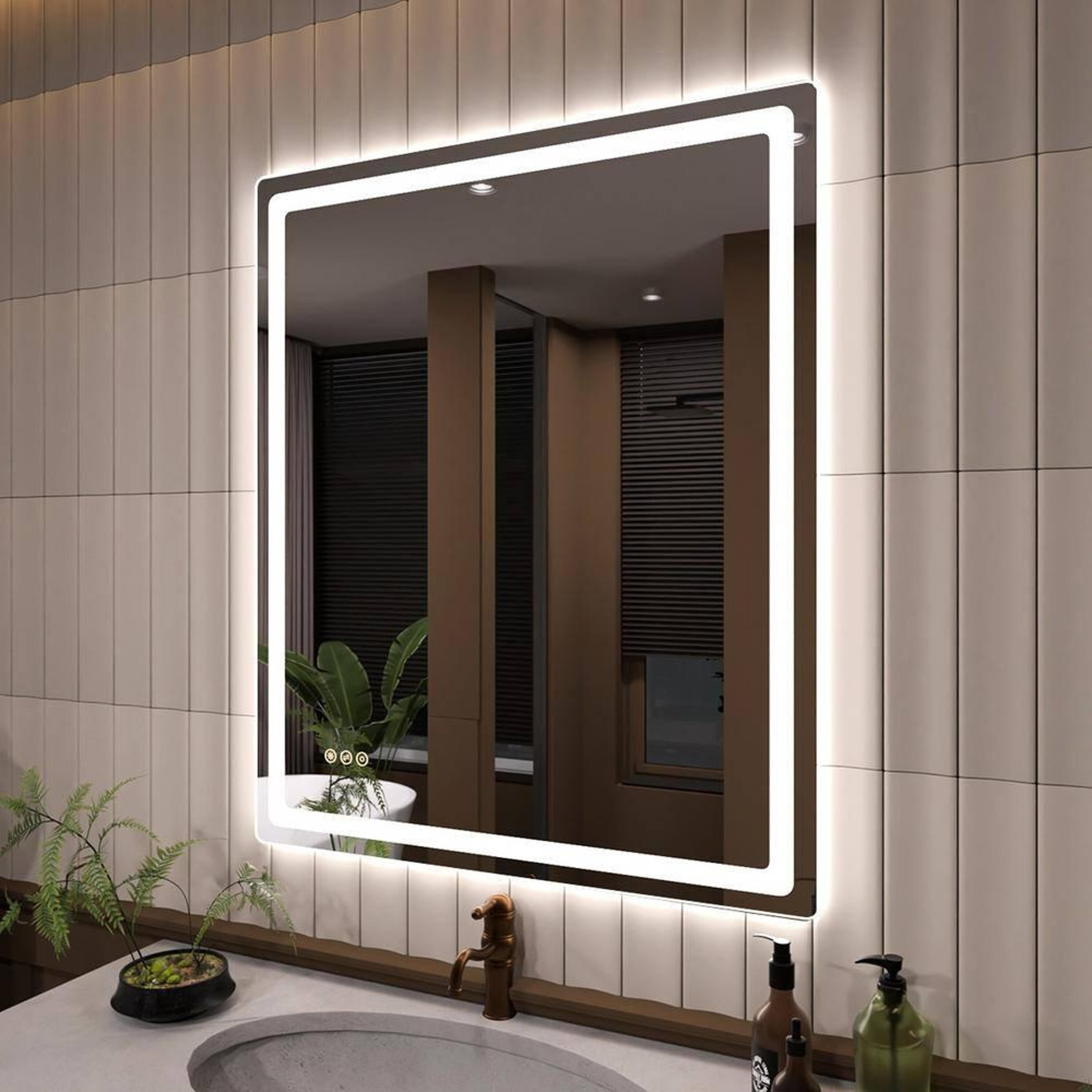 Bayfeve BFKF-3036U4-MIR Framed-Bath-Mirrors - View #2