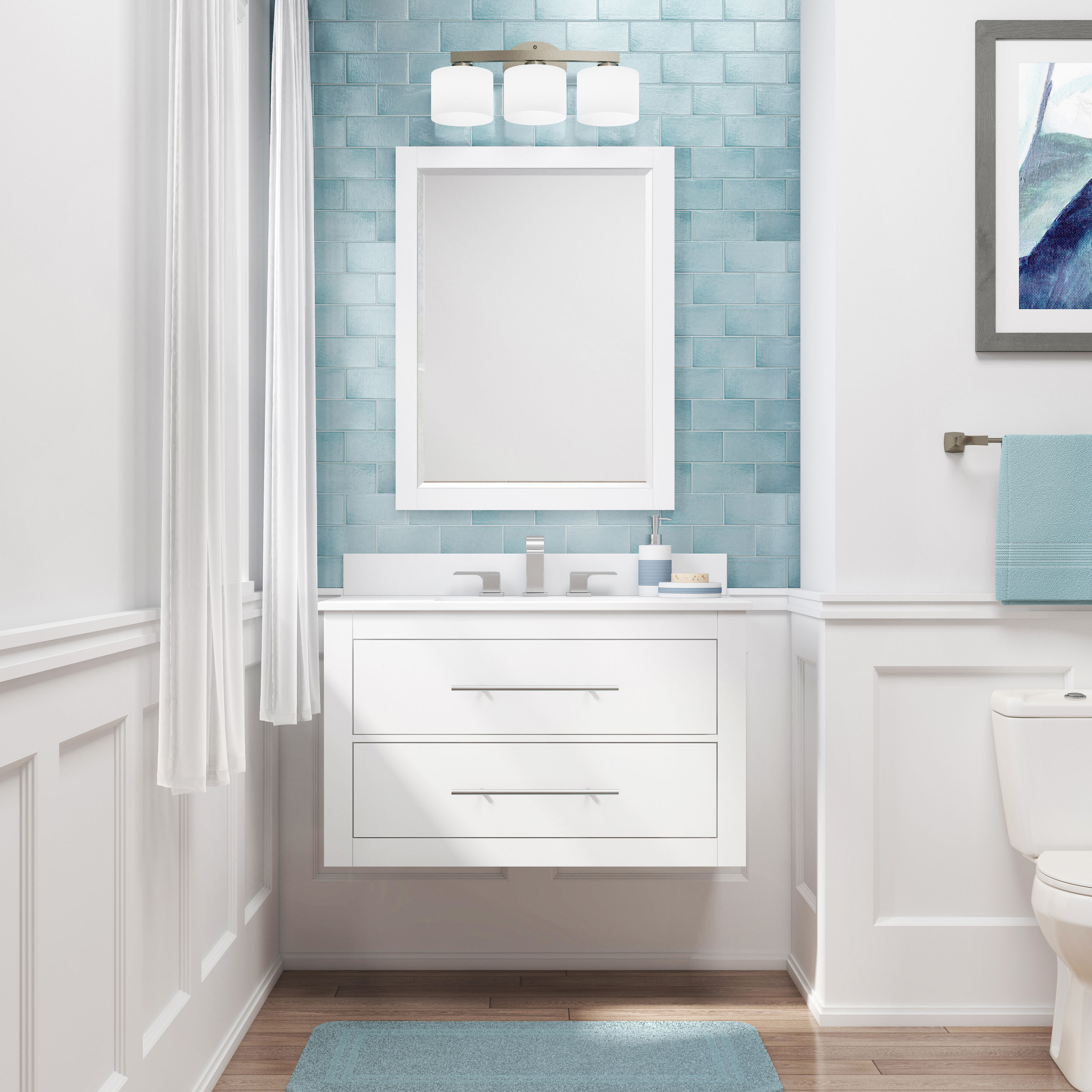 allen + roth LWS36HWV Bath-Vanity-Combo - View #4