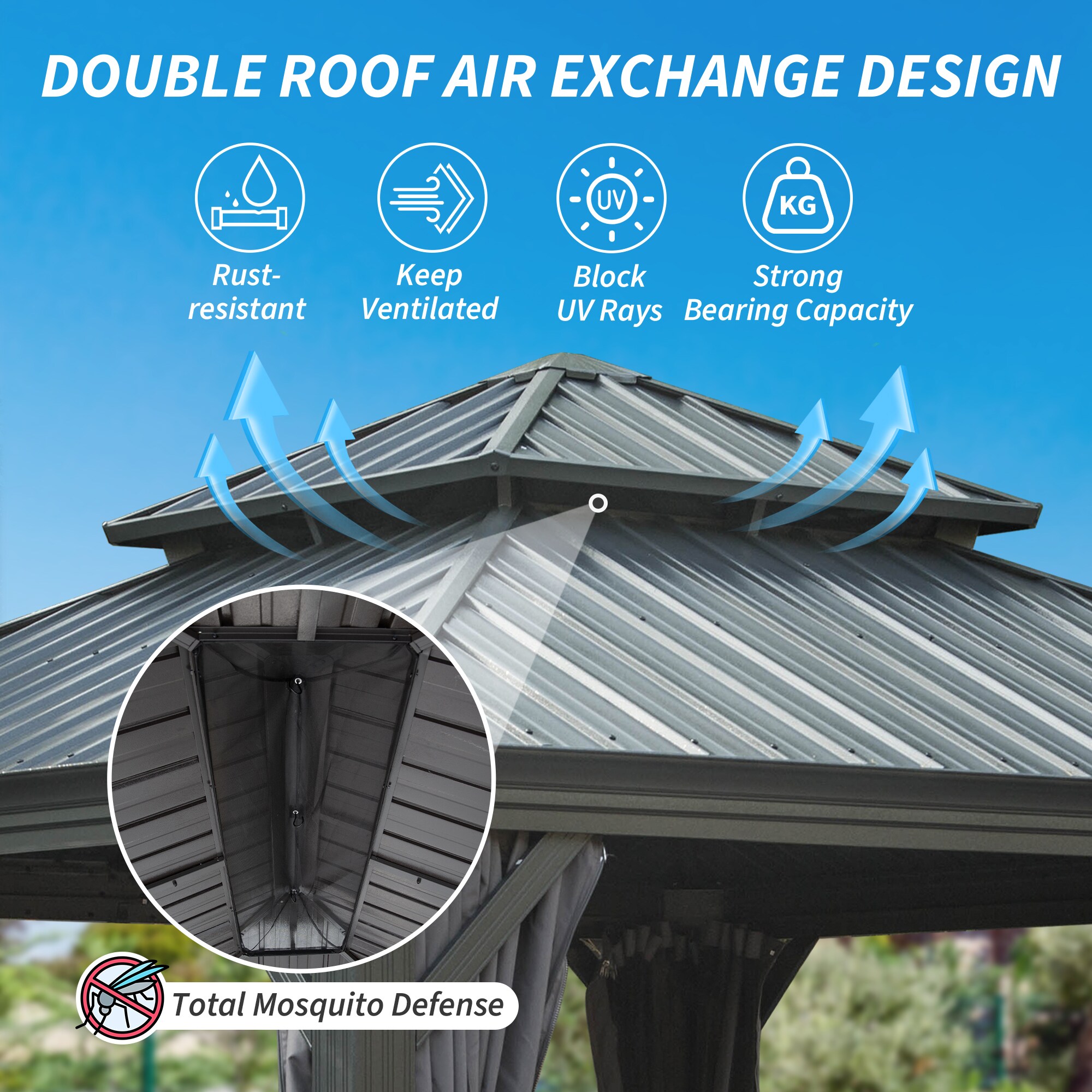 Mondawe MO-03019 Wood-Resin-Gazebos - View #7