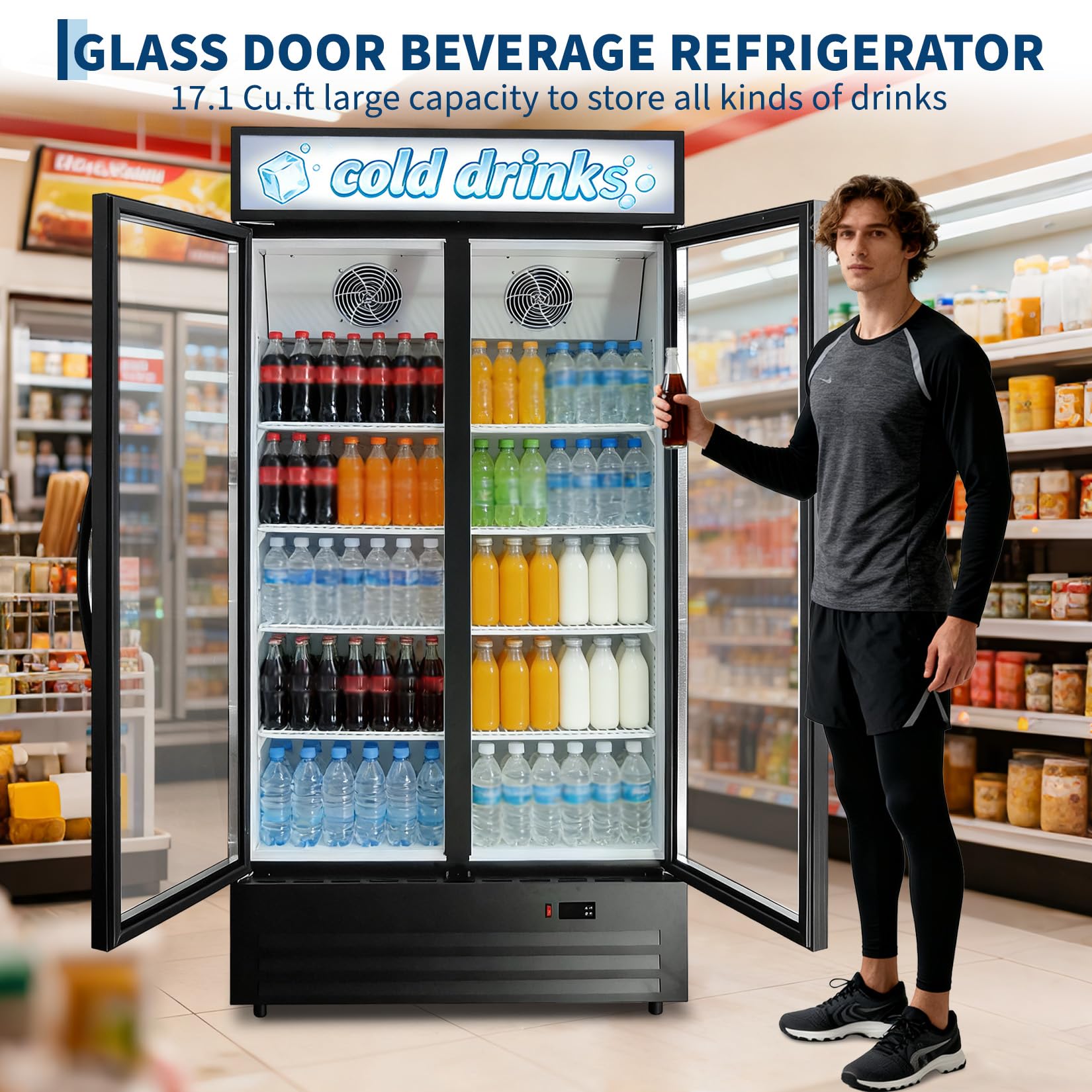 Garvee C7X-DMZV25CDXWZ Commercial-Refrigerators - View #2