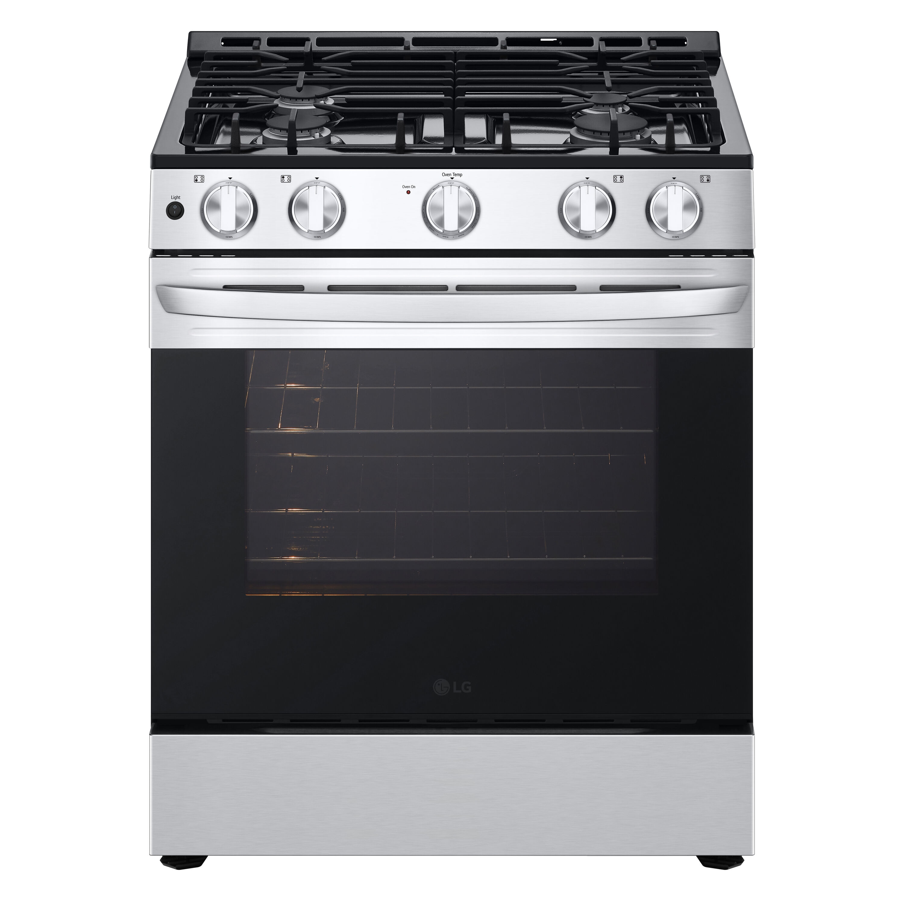 LG LSGL5830S 30-in 4 burners 5.8-cu ft Slide-In Natural Gas Range ( Stainless Steel )