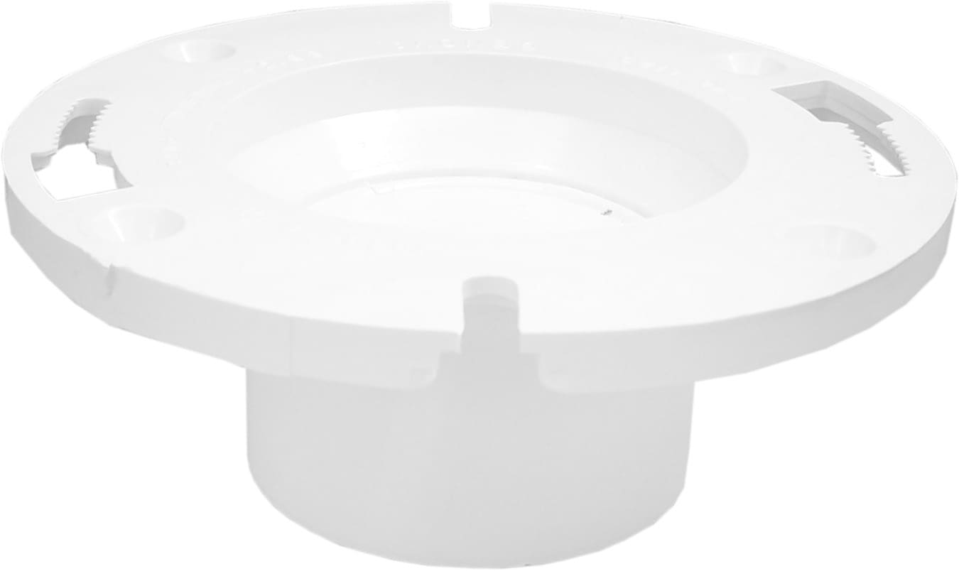 Genova 104527 4-in x 3-in Schedule 30 PVC DWV Closet Flange