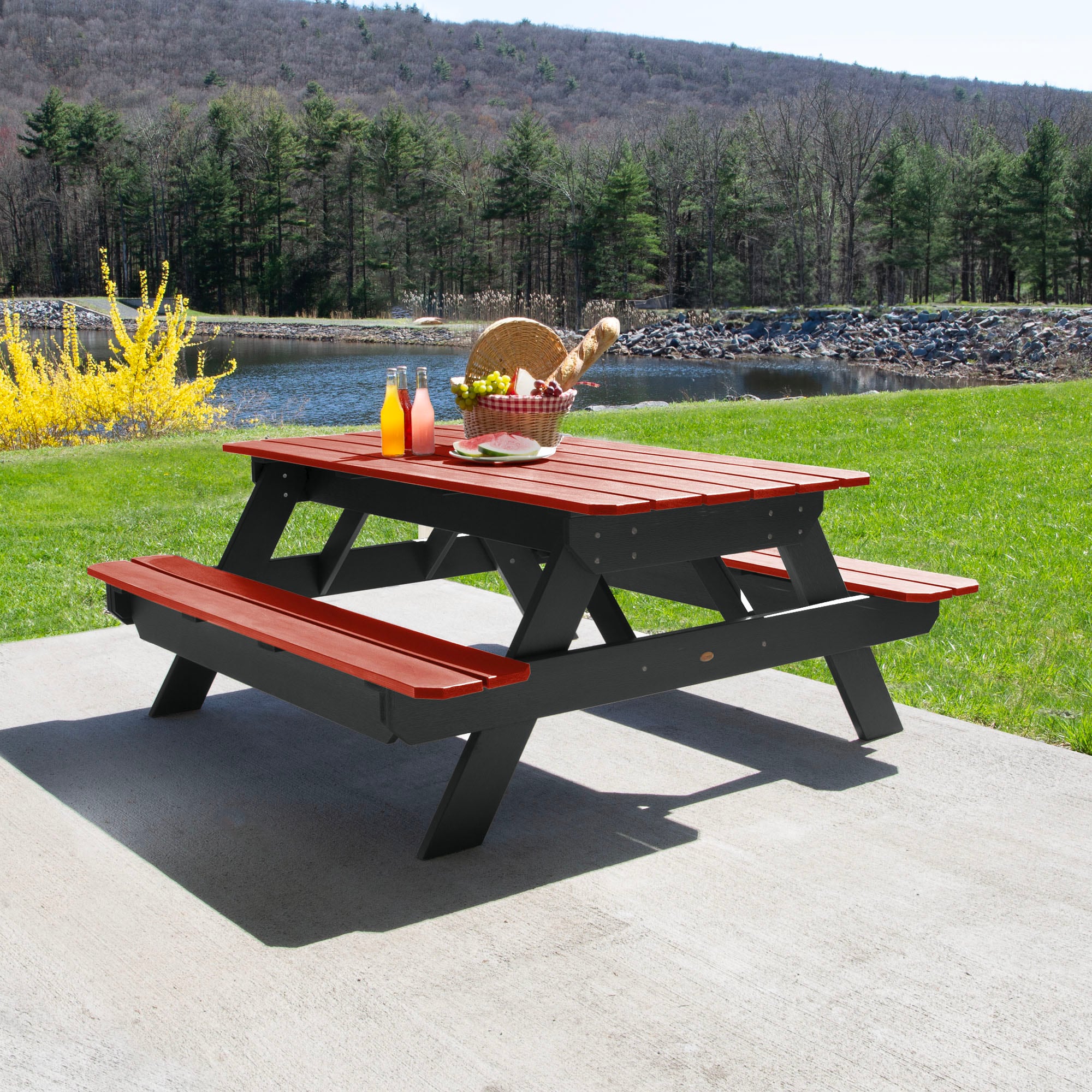 Plastic table bench sales