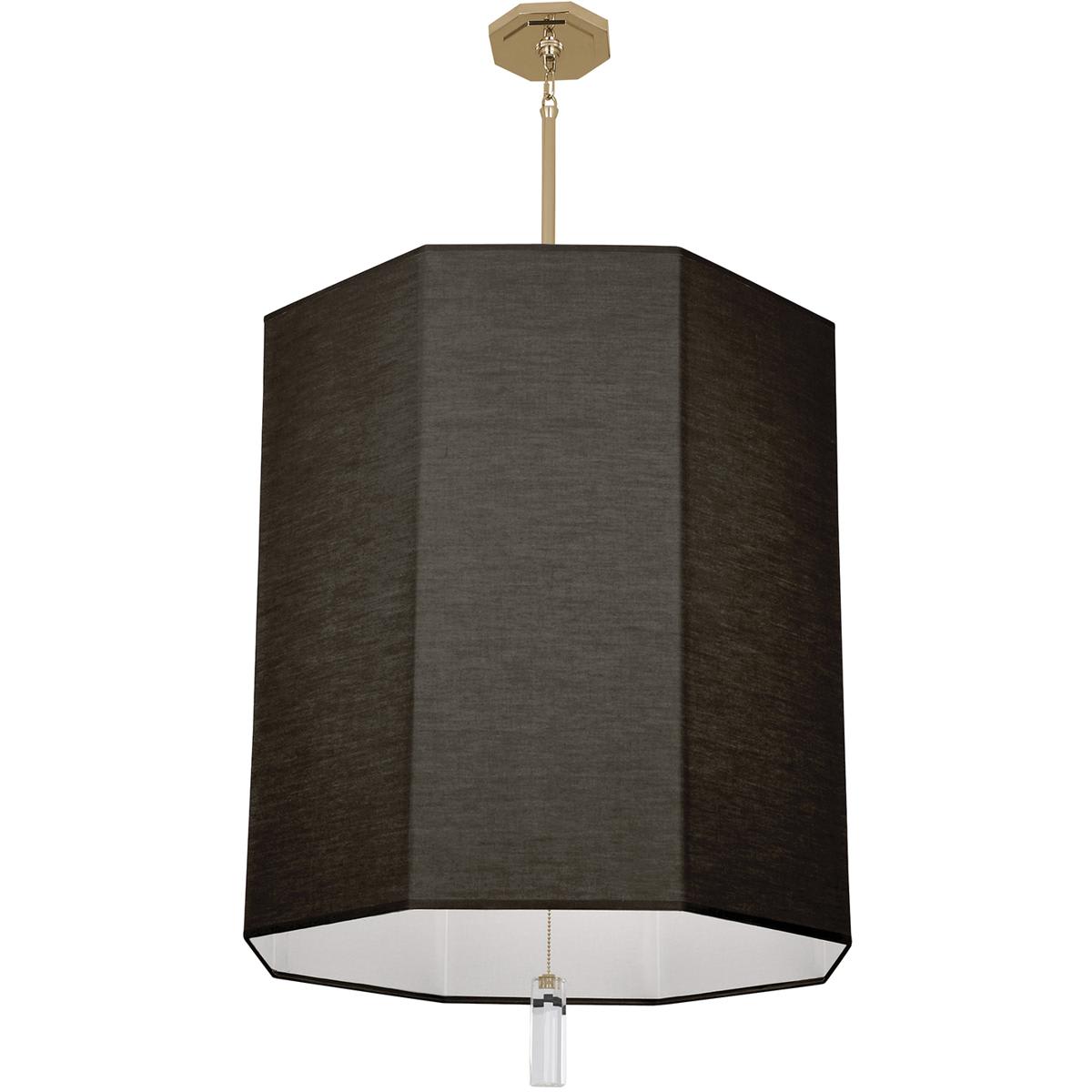 Robert Abbey Lighting Robert Abbey RB202 Kate 6 Light 22 inch Modern Brass Pendant Ceiling Light in Raven Black