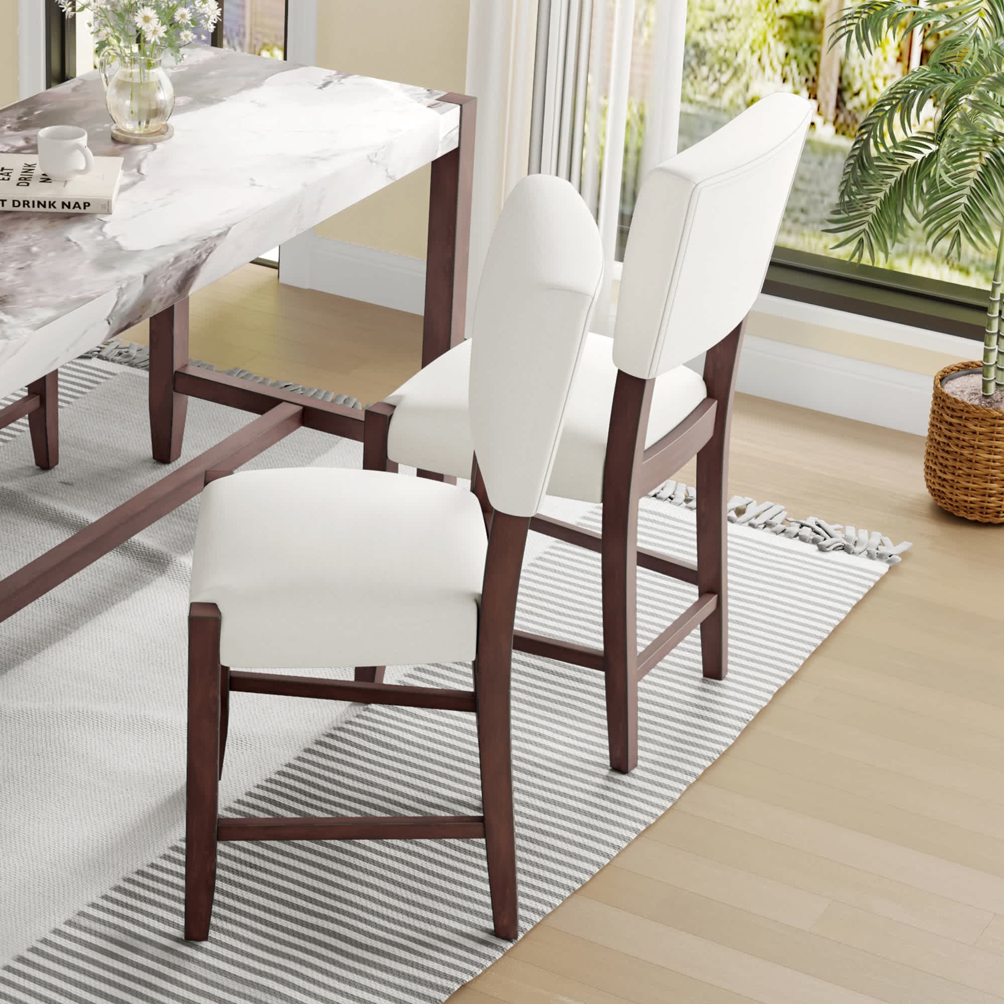 Vynxaria LEXY0173-DJCY-2WHB Dining-Chairs - View #3