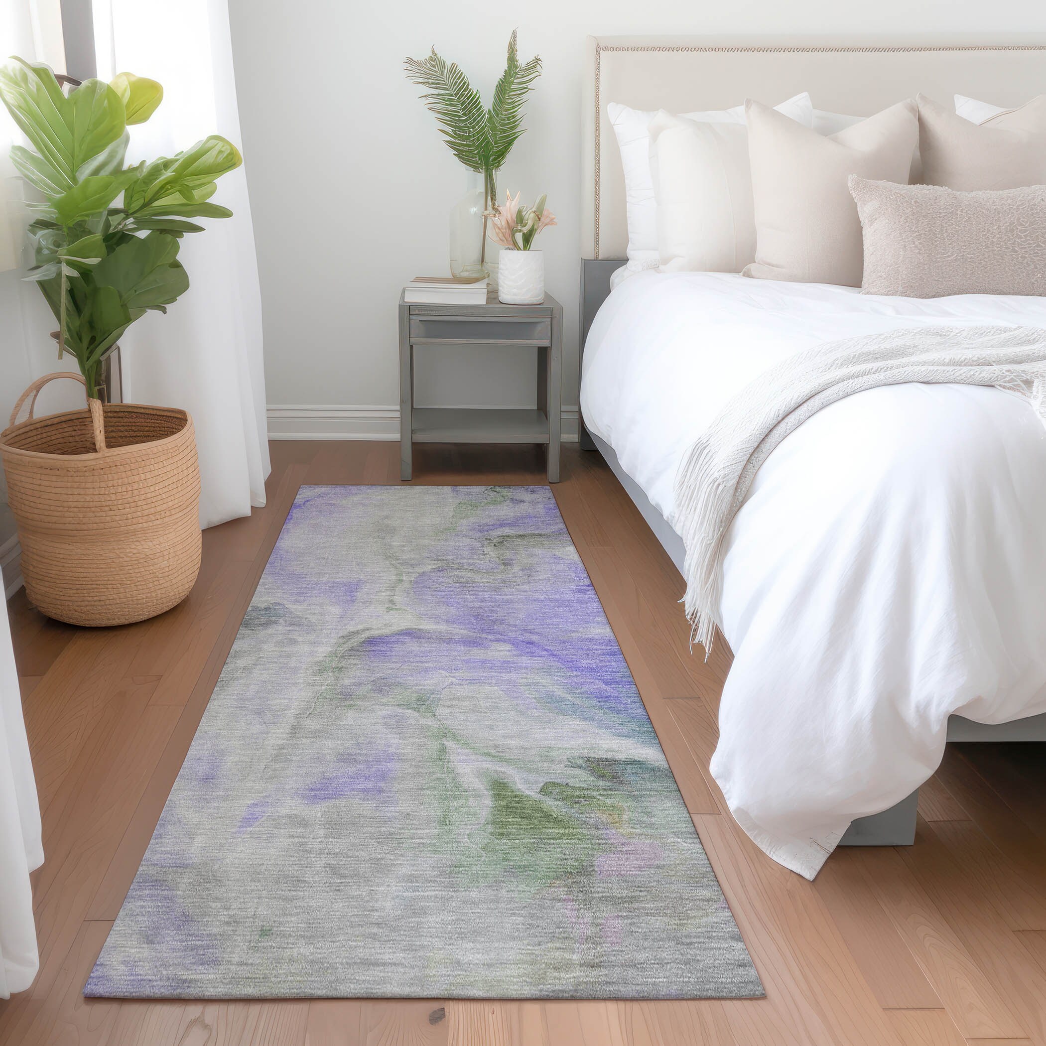 Addison Rugs ACN1679LV2X8 Chantille ACN1679LV 2 x 7 (ft) Loomed Polyester Lavender Rectangular Indoor/Outdoor Machine washable Area rug