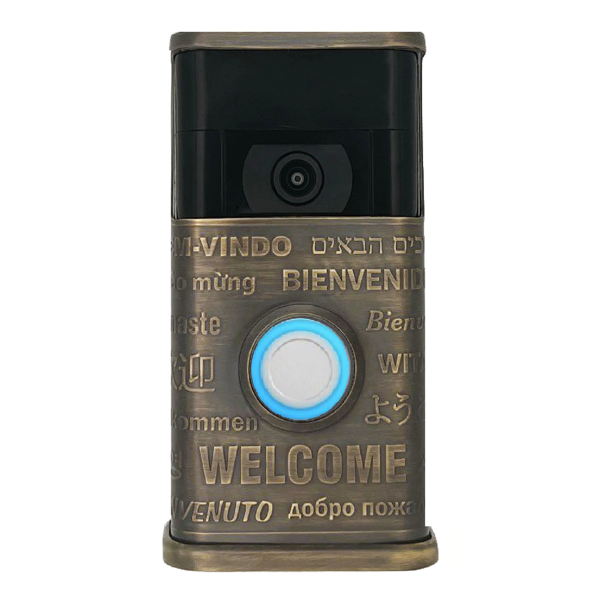 Michael Healy MHVR20082 Video Doorbell Decorative Covers (R2 Collection) Gold Doorbell skin