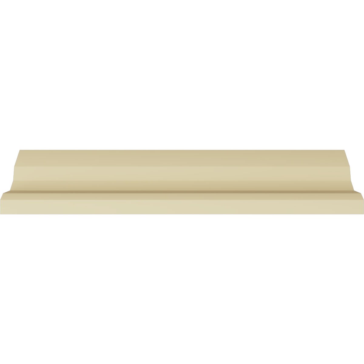 Primed White Beaded Rope Polyurethane Crown Moulding
