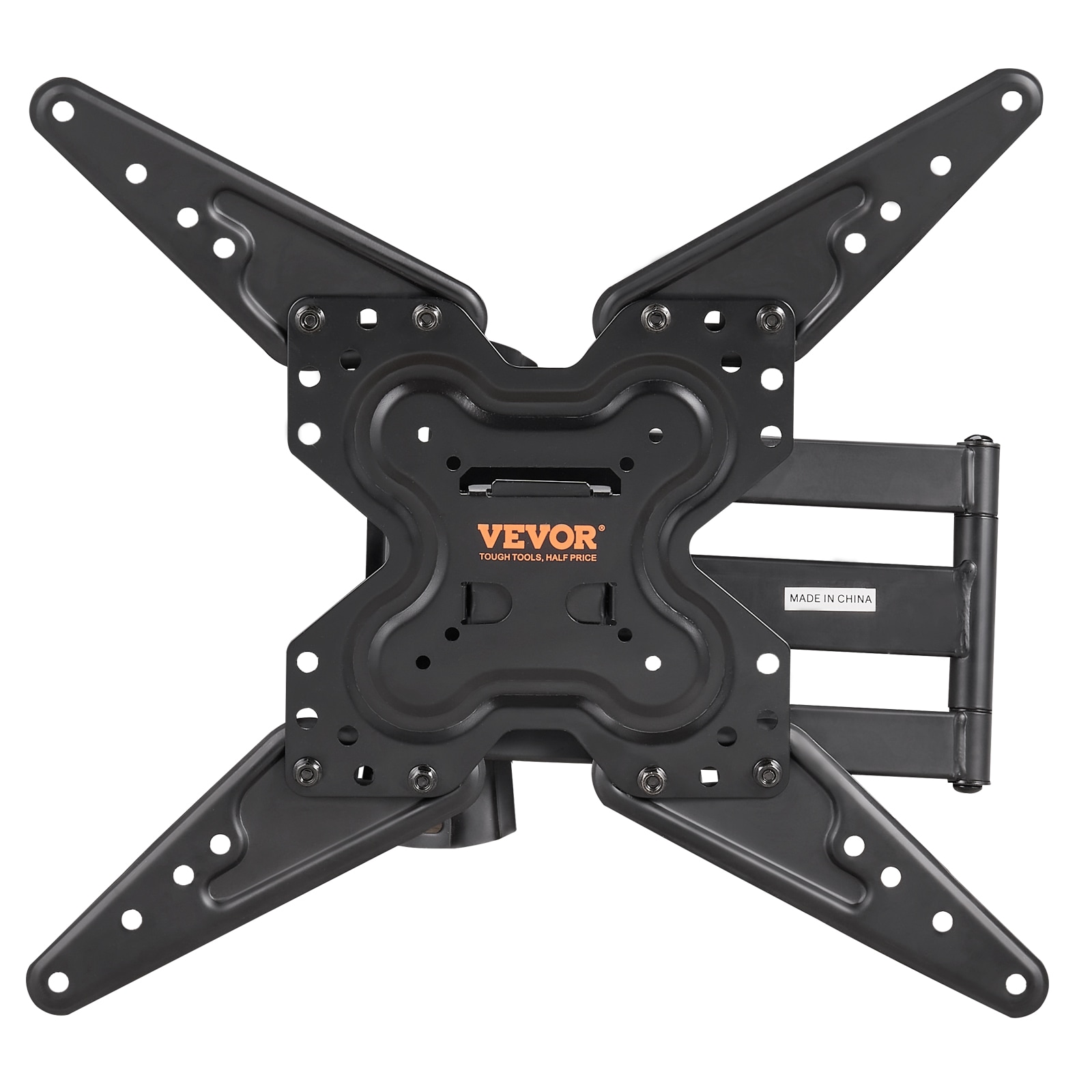 Black Carbon Steel Full Motion Wall TV Mount for 26-55 inch TVs
