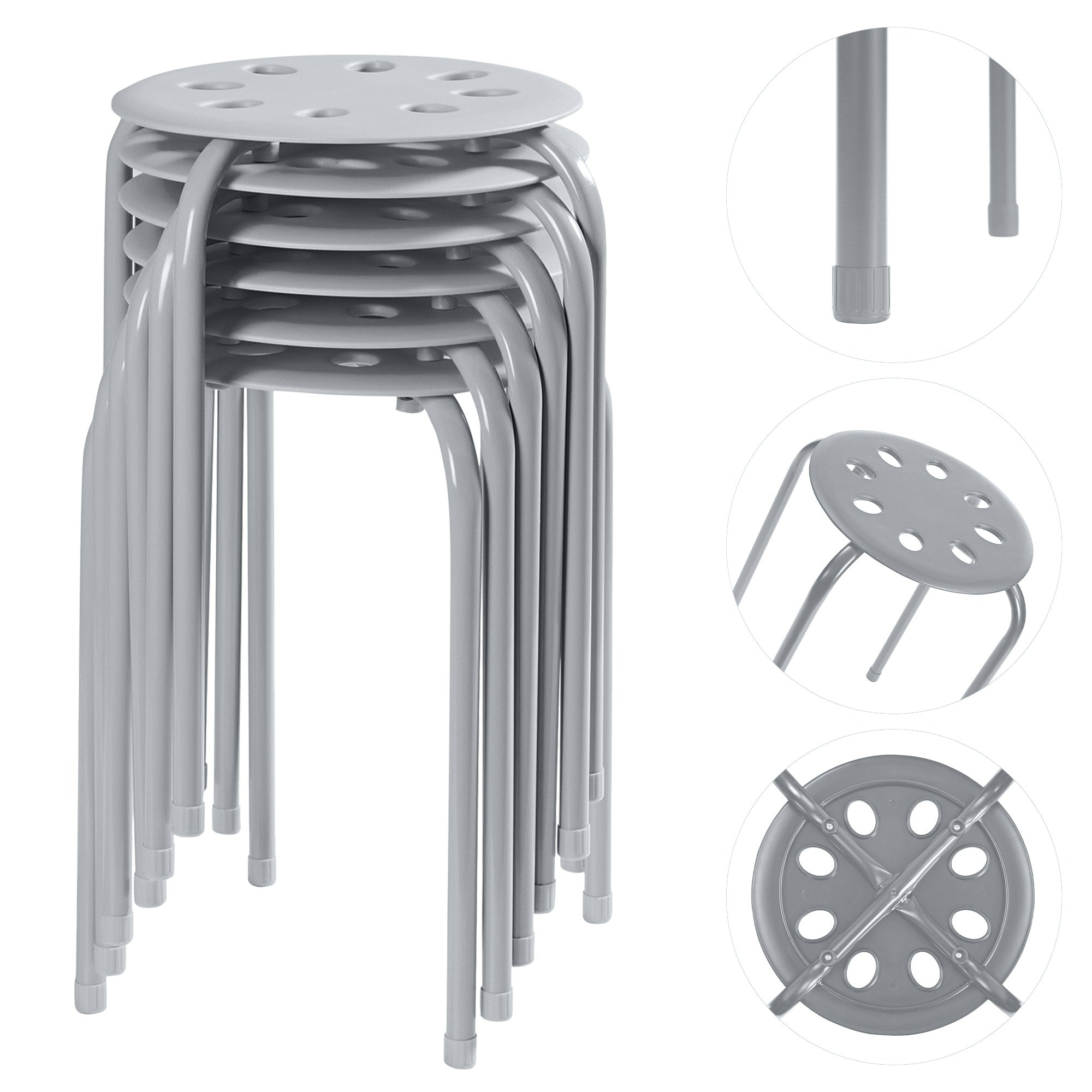 Vecelo LOE-XJM-PRS-GRY-A6 stools - View #2