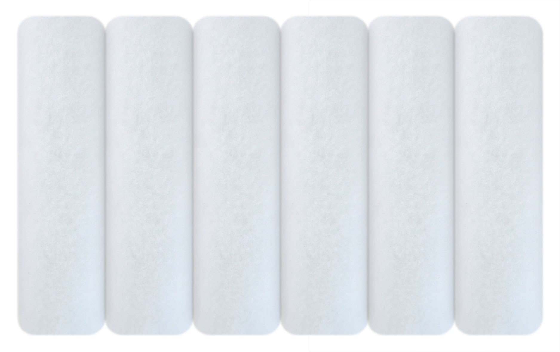 Blue Hawk FB60119 6-Pack 3/8-in Nap Regular Polyester/Wool Paint Roller Cover