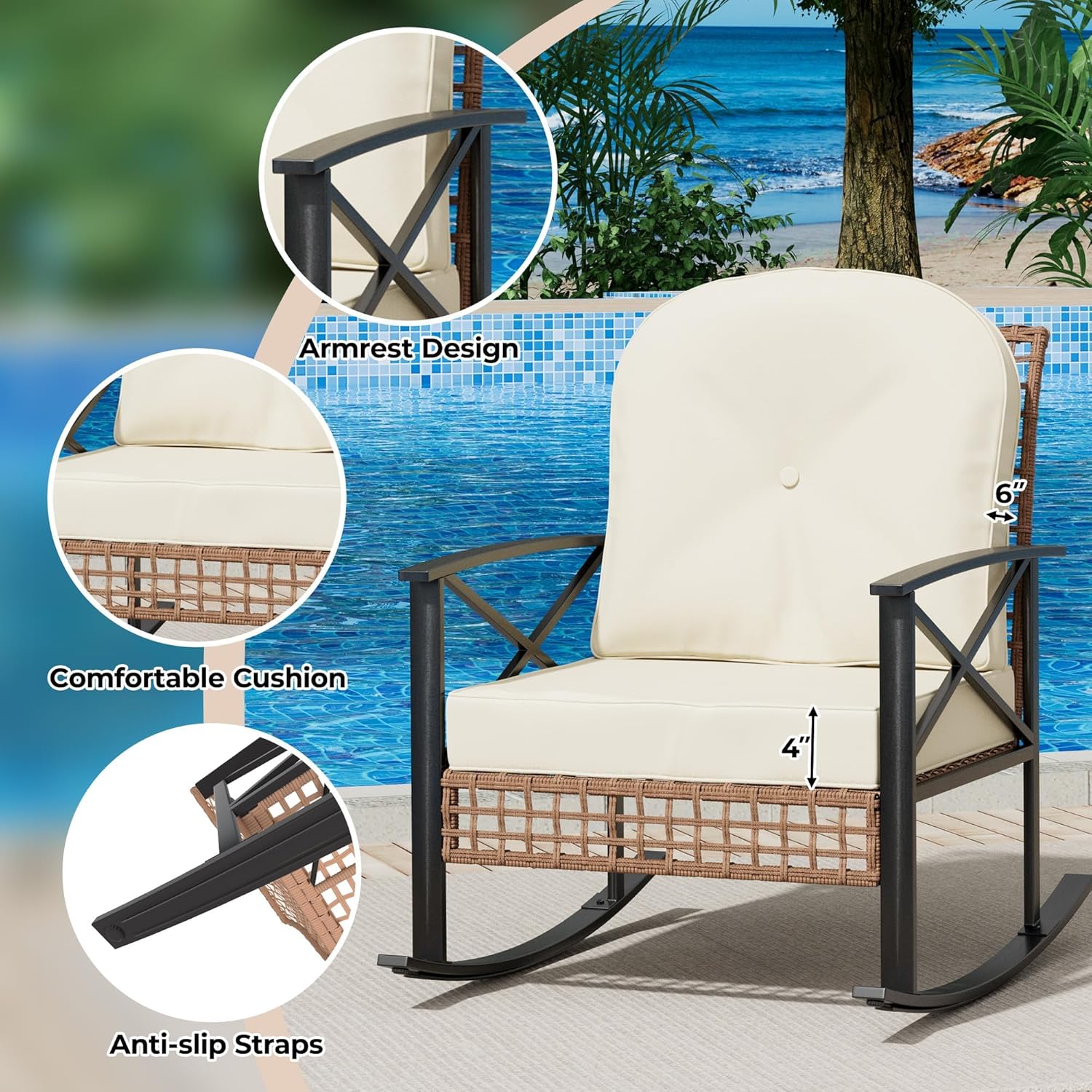 Qeetex LHF-HW-PPG-339CUBWX Patio-Conversation-Sets - View #4