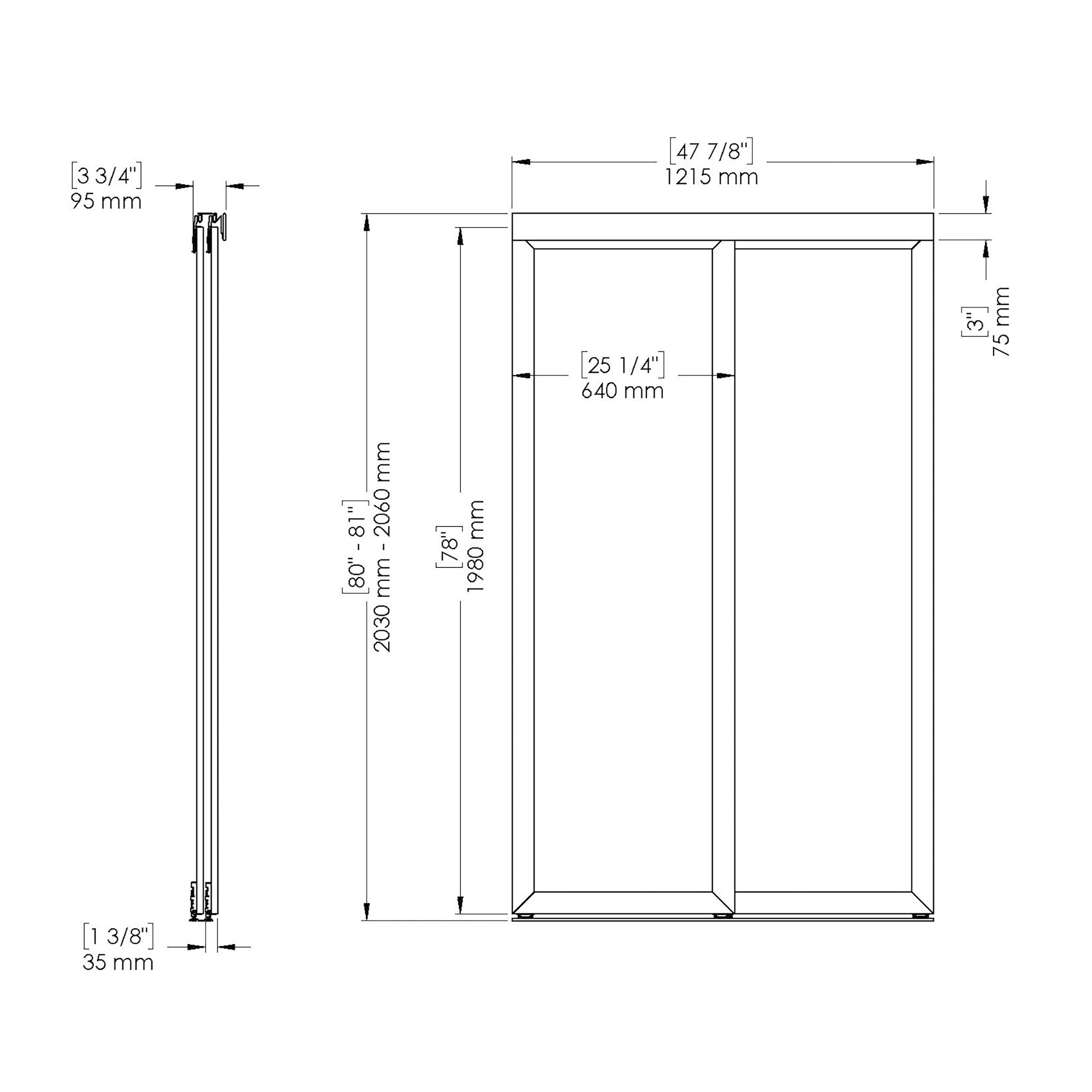 RELIABILT IS481LITEM Bifold-Sliding-Closet-Doors - View #3