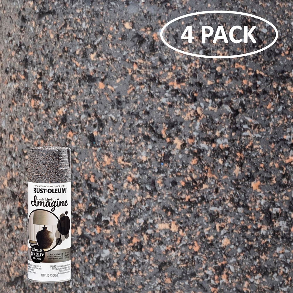 Rust-Oleum 7992830-3PK Stone Creations Spray Paint, 12 oz, Gray Stone, 3  Pack
