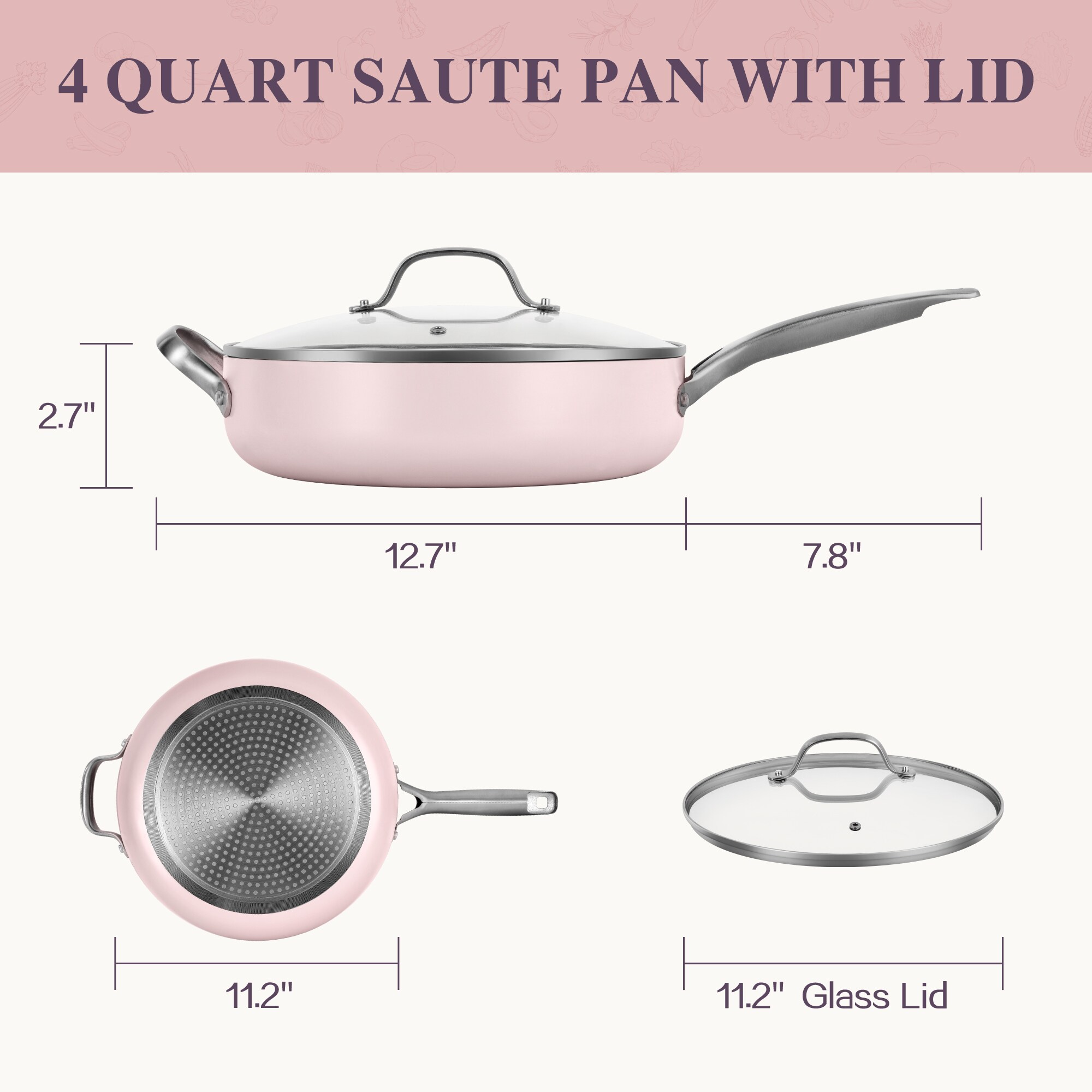 LTMATE LSCN0202-A PINK Cooking-Pans-Skillets - View #3