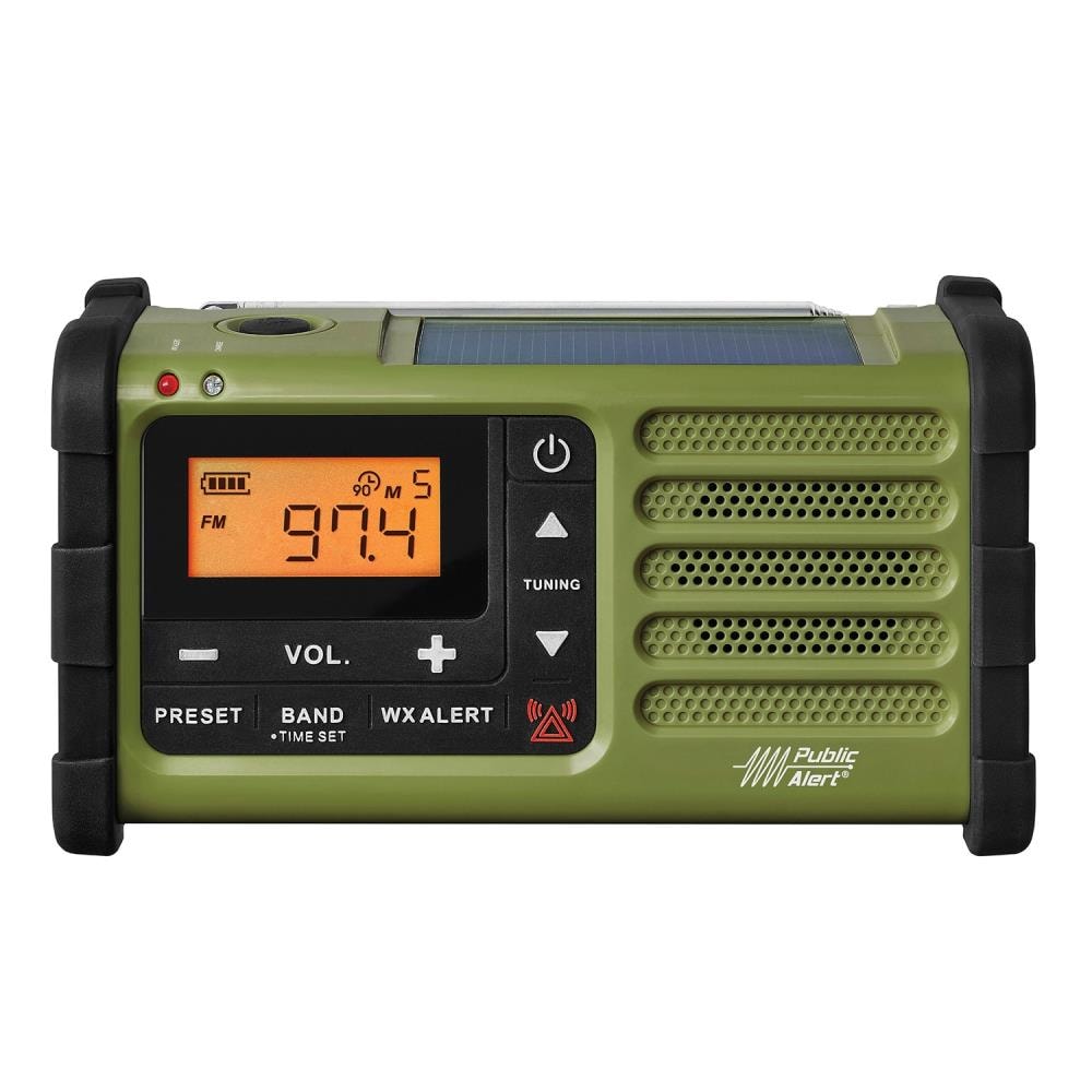 Sangean AM/FM Multi-Powered Weather Emergency Radio with Flashing Light -  Public Alert-certified, DSP Digital Tuner in the Weather Radios department  at