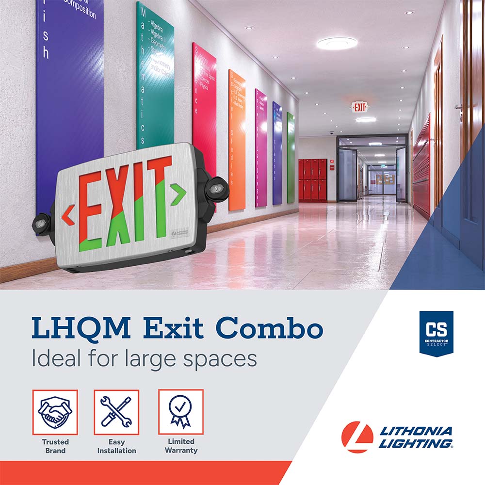 Lithonia Lighting LHQMSBBSRGMVOLTM6 Emergency-Exit-Lighting - View #2