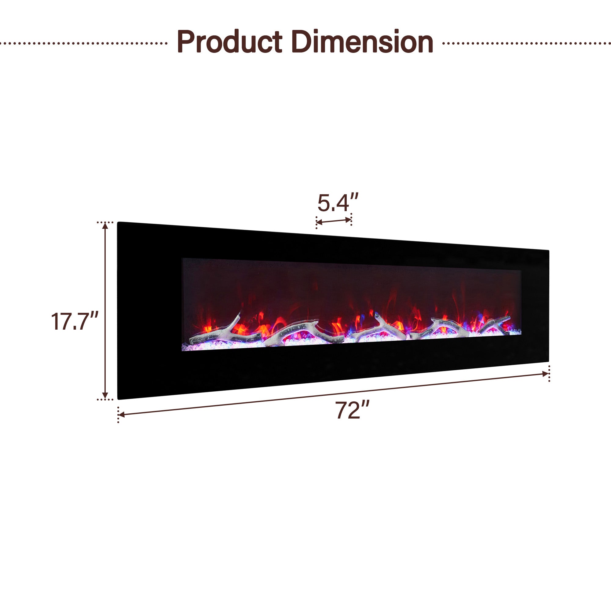 Boyel Living BL-ZHX-BS-72 Electric-Fireplaces - View #8