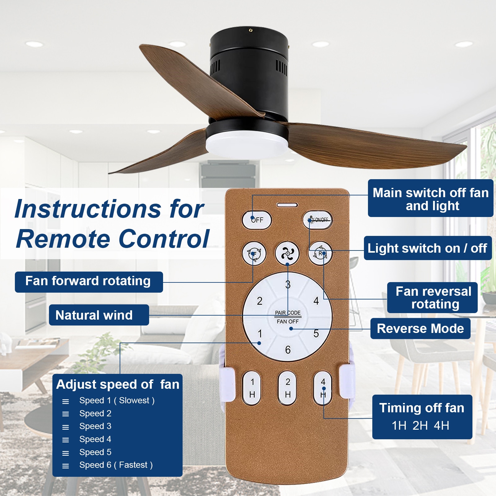 Yardreeze ALHDHS001 Ceiling-Fans - View #3