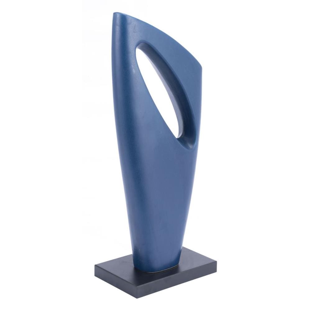 HomeRoots 364921 8.7-in x 3.9-in x 21.5-in Matte Blue, Ceramic, Figurine 2
