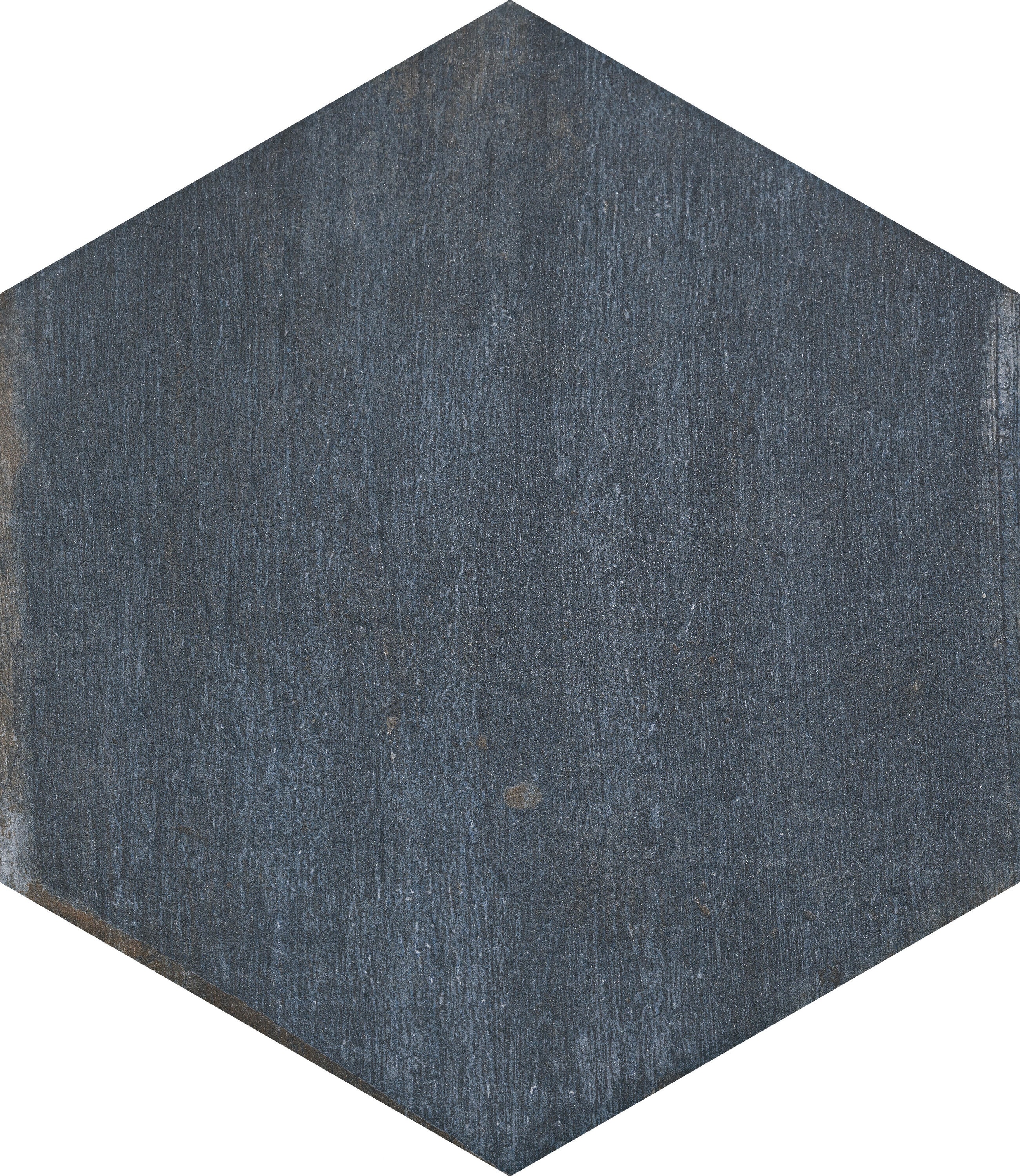 Retro Blue Matte Hexagonal Porcelain Tile 7" x 8"