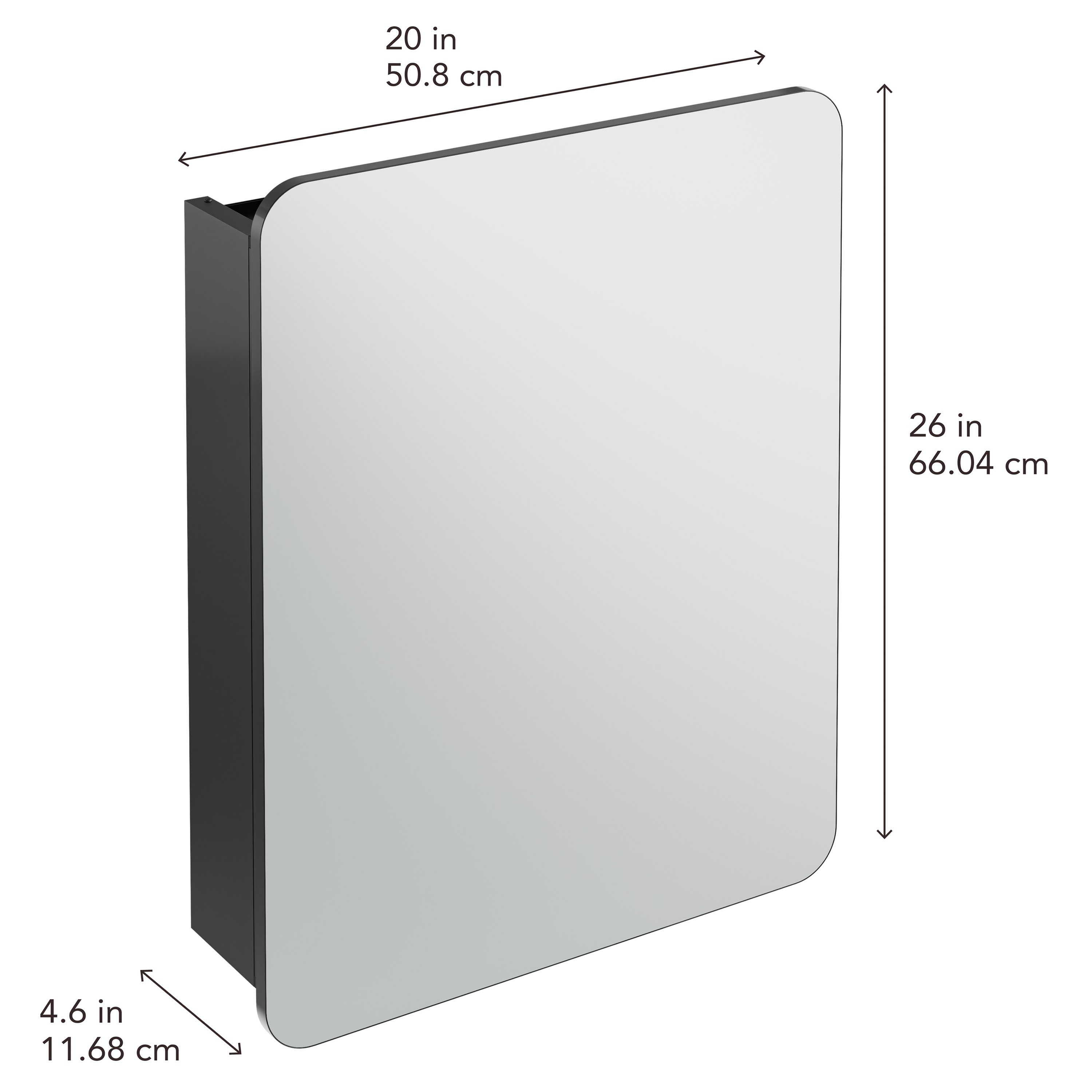 allen + roth 1151MC-20X26-RRC-MB Bathroom-Medicine-Cabinets - View #10