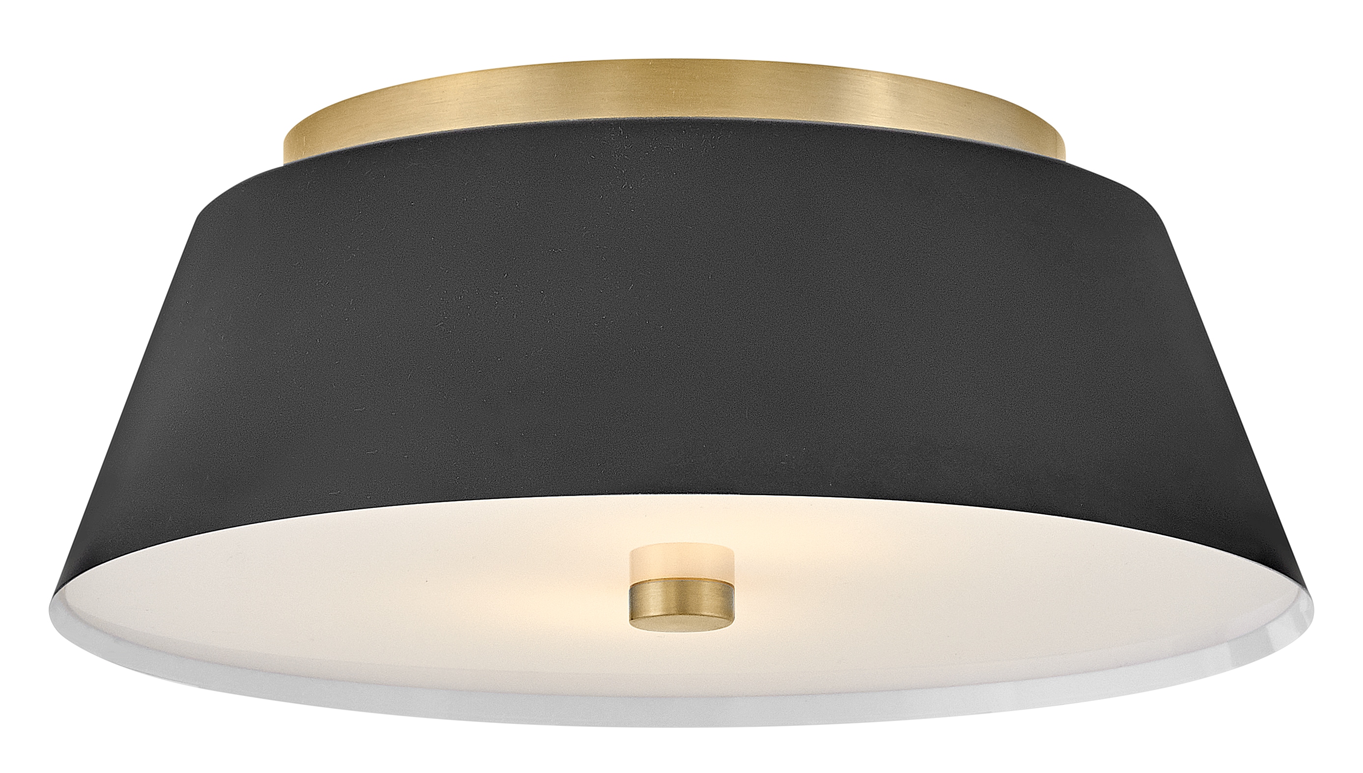 Lark 83513BK Tess 2 -Light 14-in Matte Black Flush Mount Light